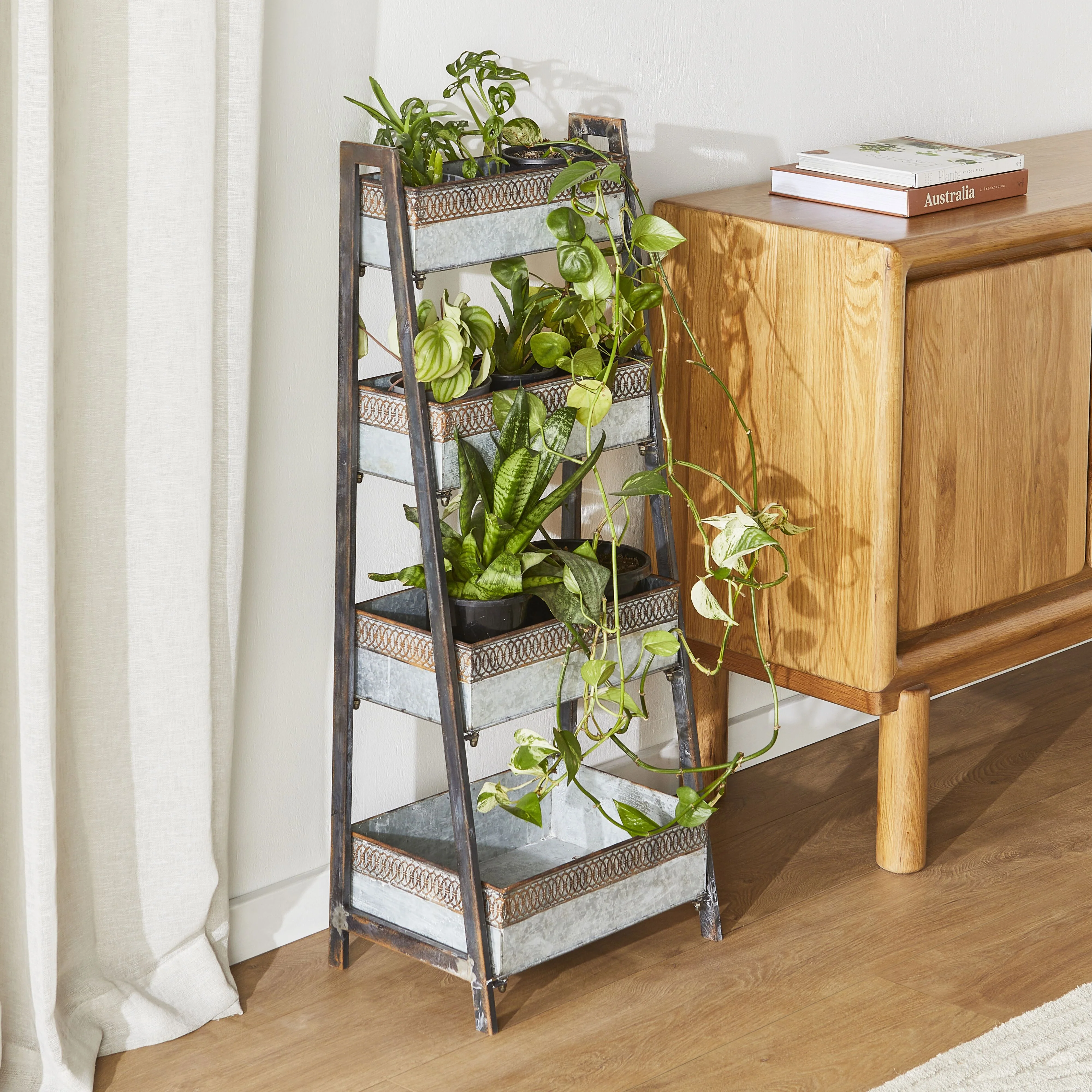 4 Tier Plant Stand 93x38x27cm - Image 6