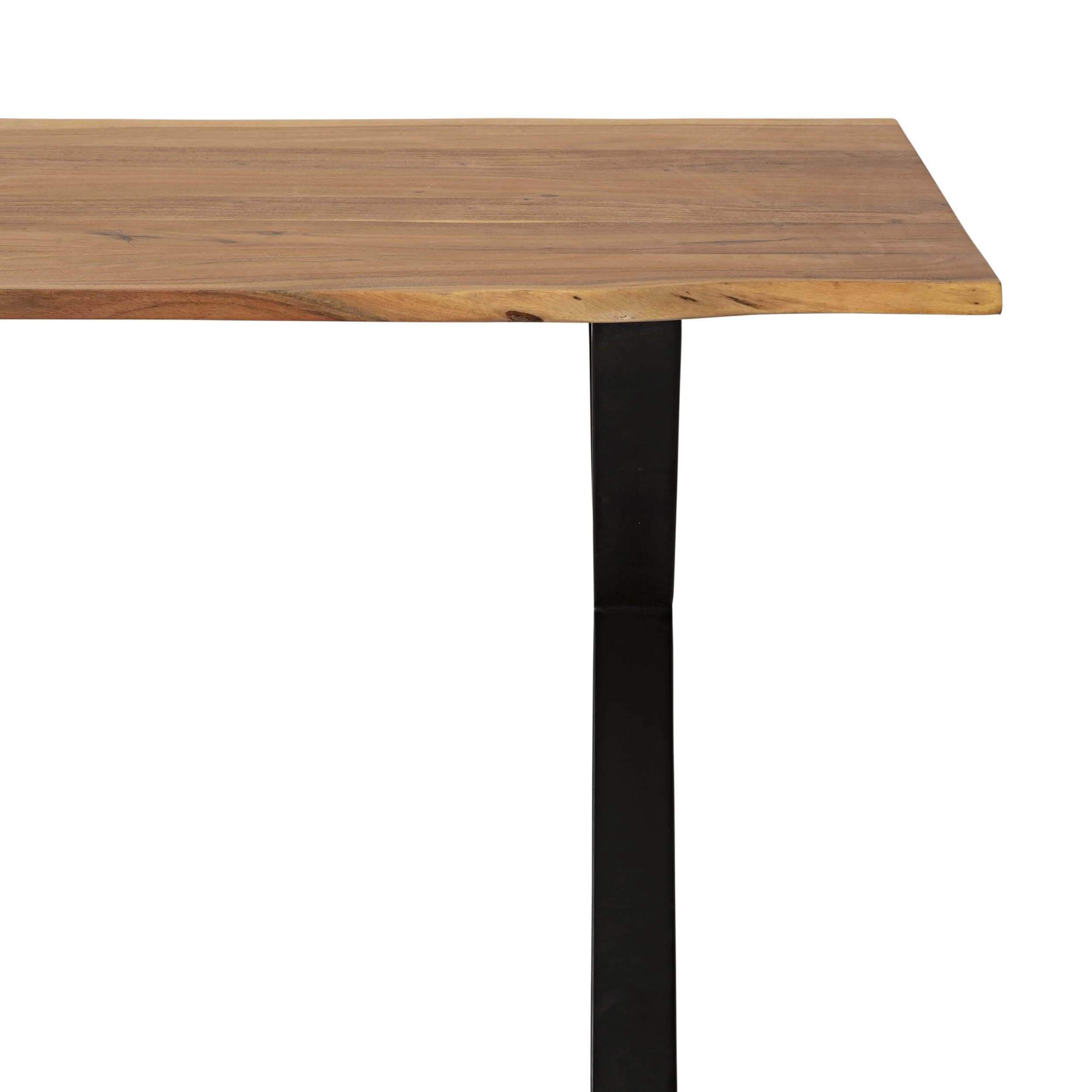 Acacia Live Edge Solid Timber Dining Table 160cm - Image 4