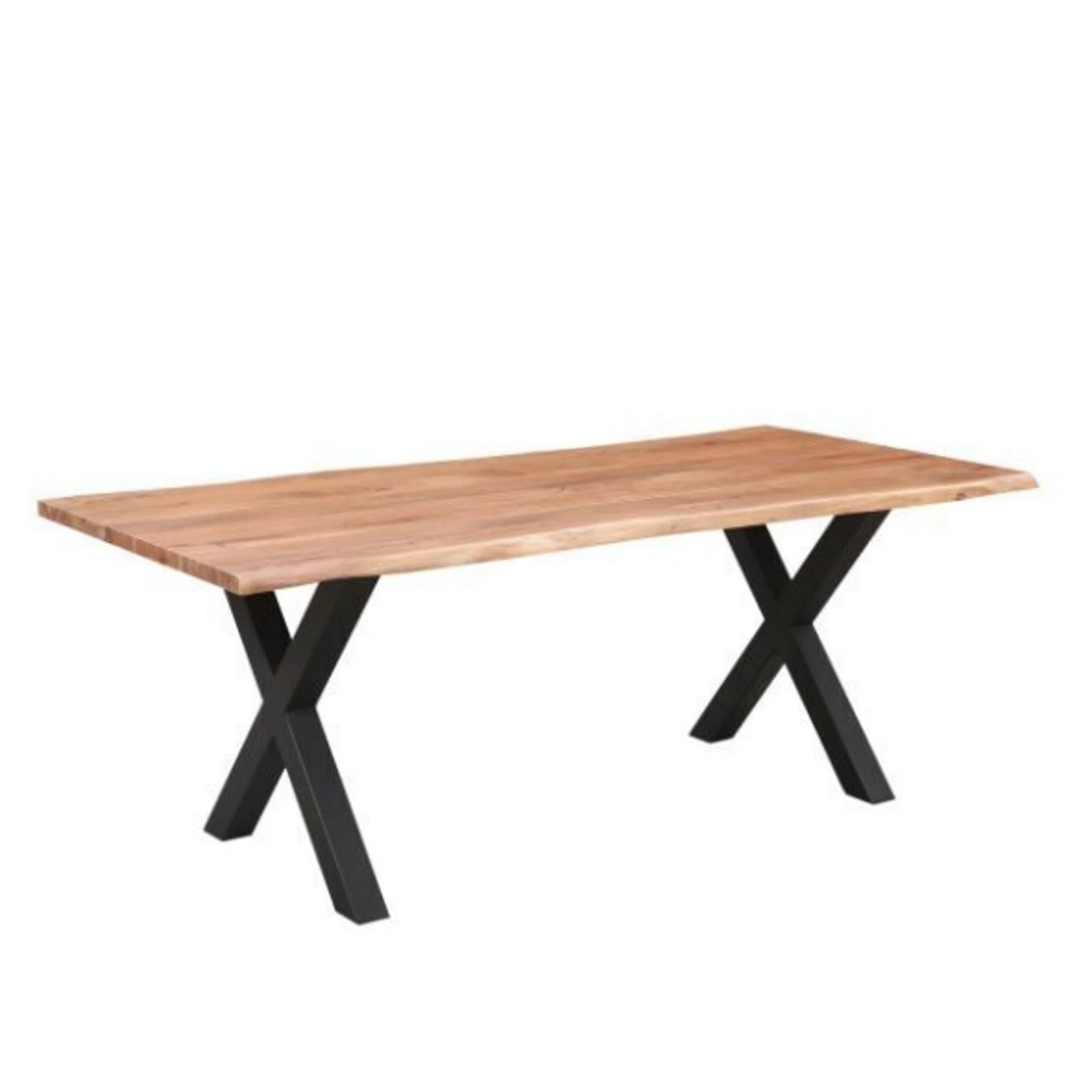 Acacia Live Edge Solid Timber Dining Table 180cm - Image 2