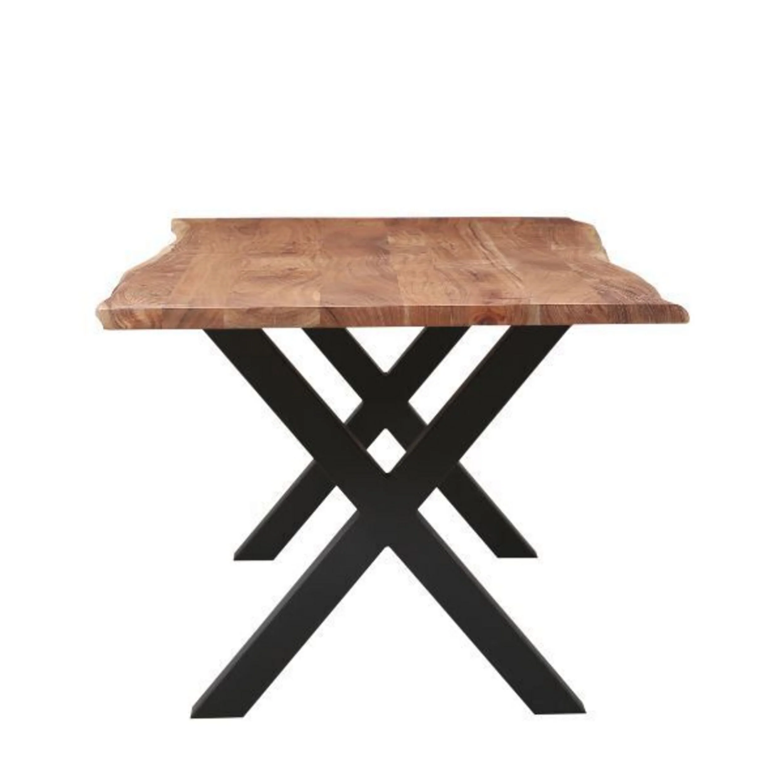 Acacia Live Edge Solid Timber Dining Table 180cm - Image 3