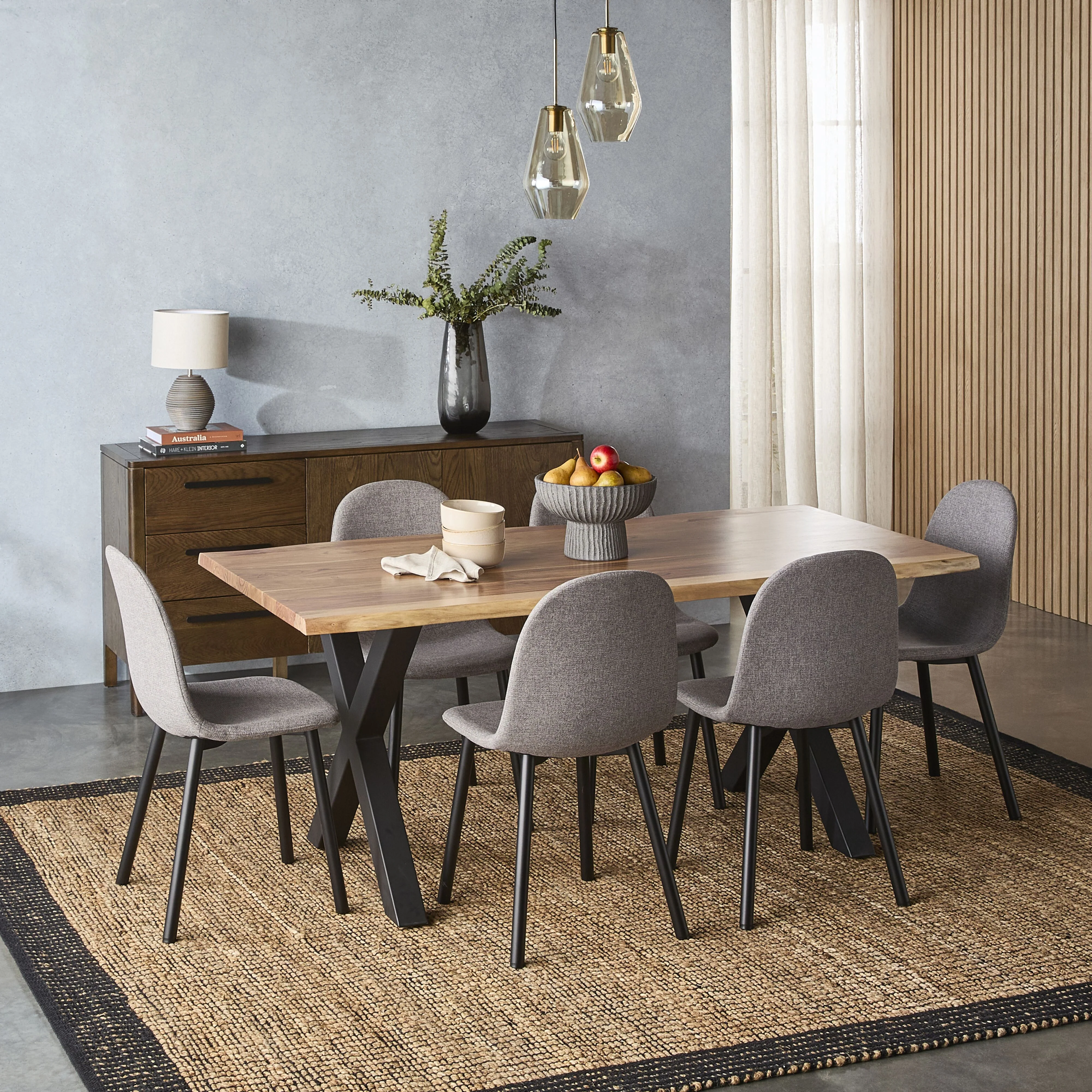 Acacia Live Edge Solid Timber Dining Table 180cm - Image 8