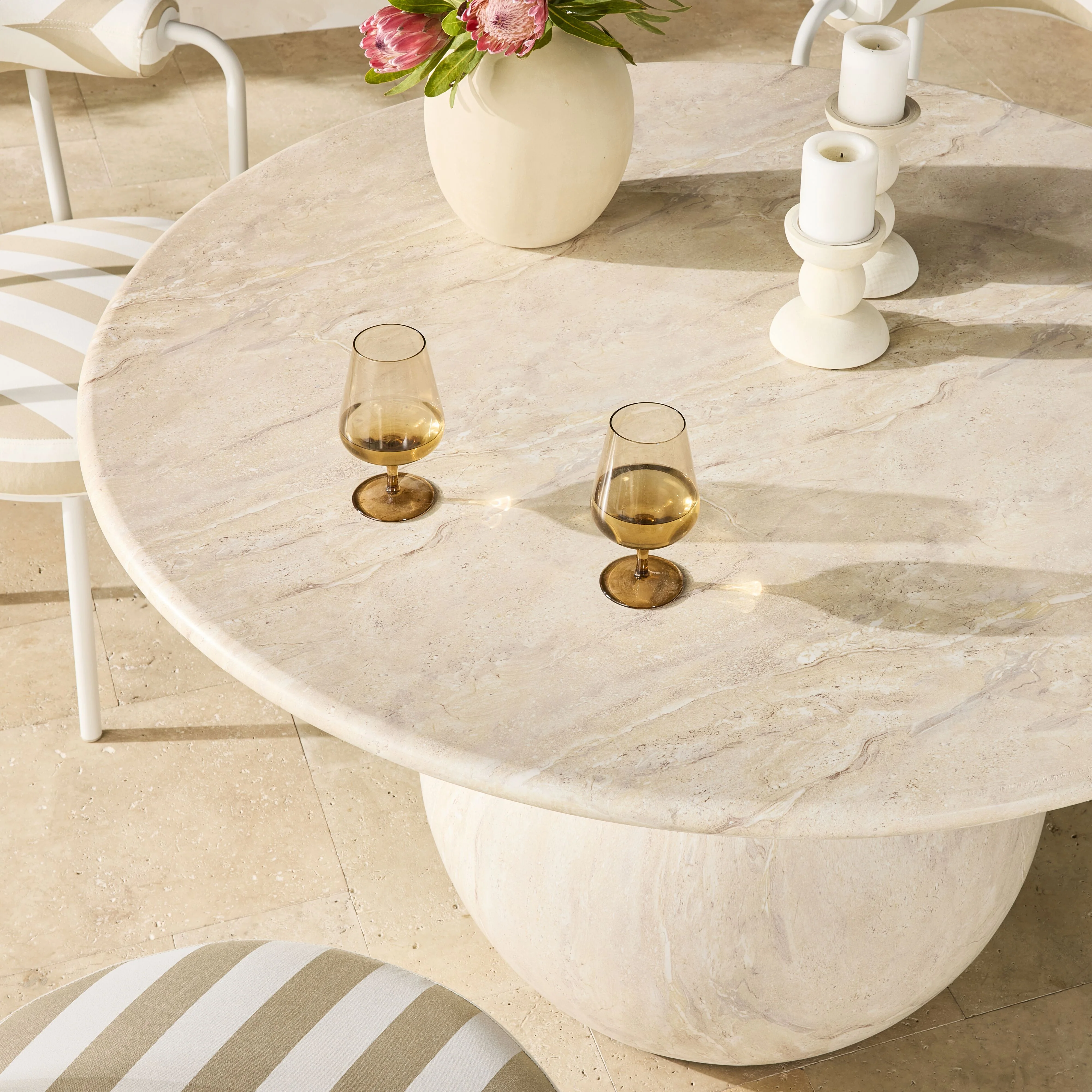 Adaline Round Dining Table 135cm - Image 11