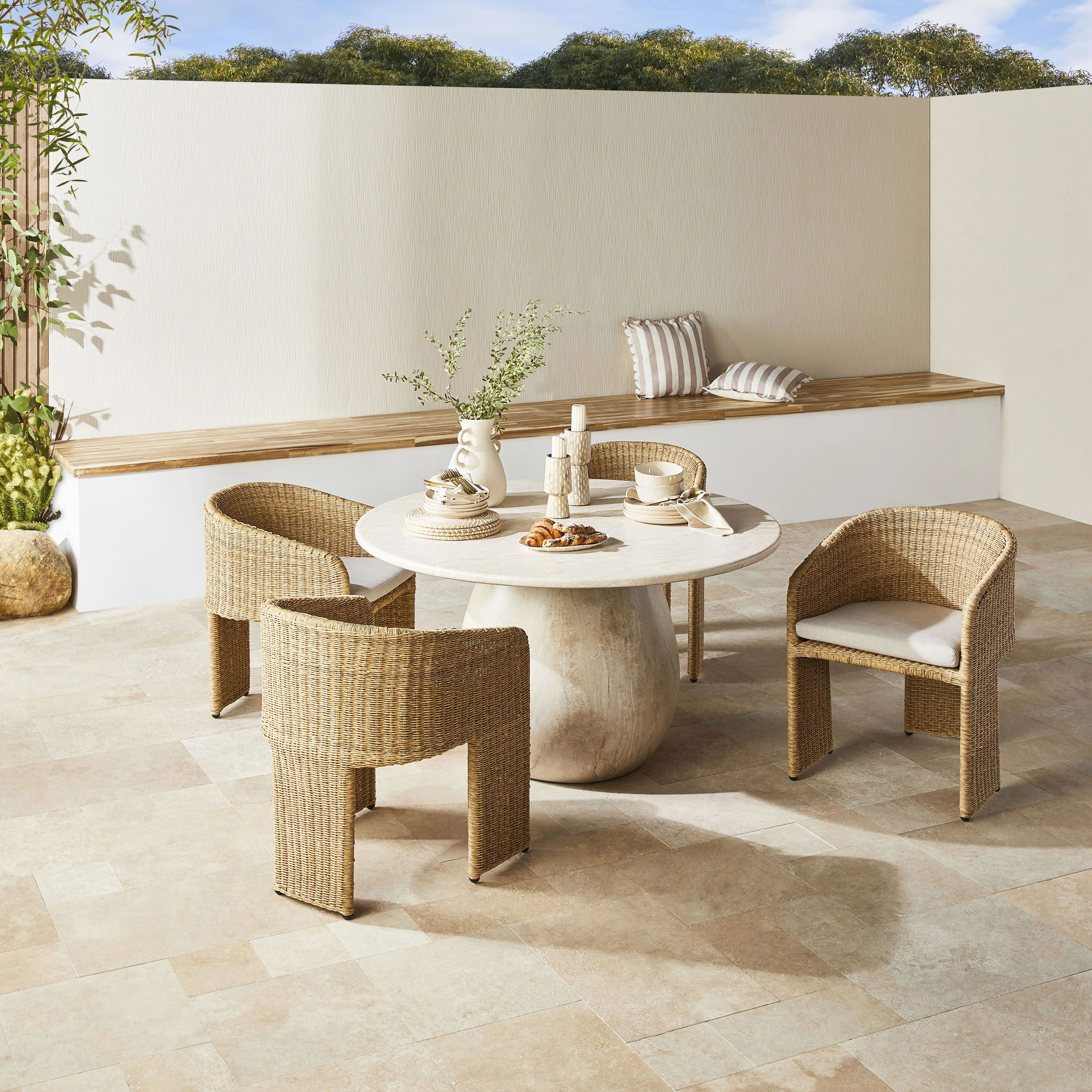 Adaline Round Dining Table 135cm - Image 8