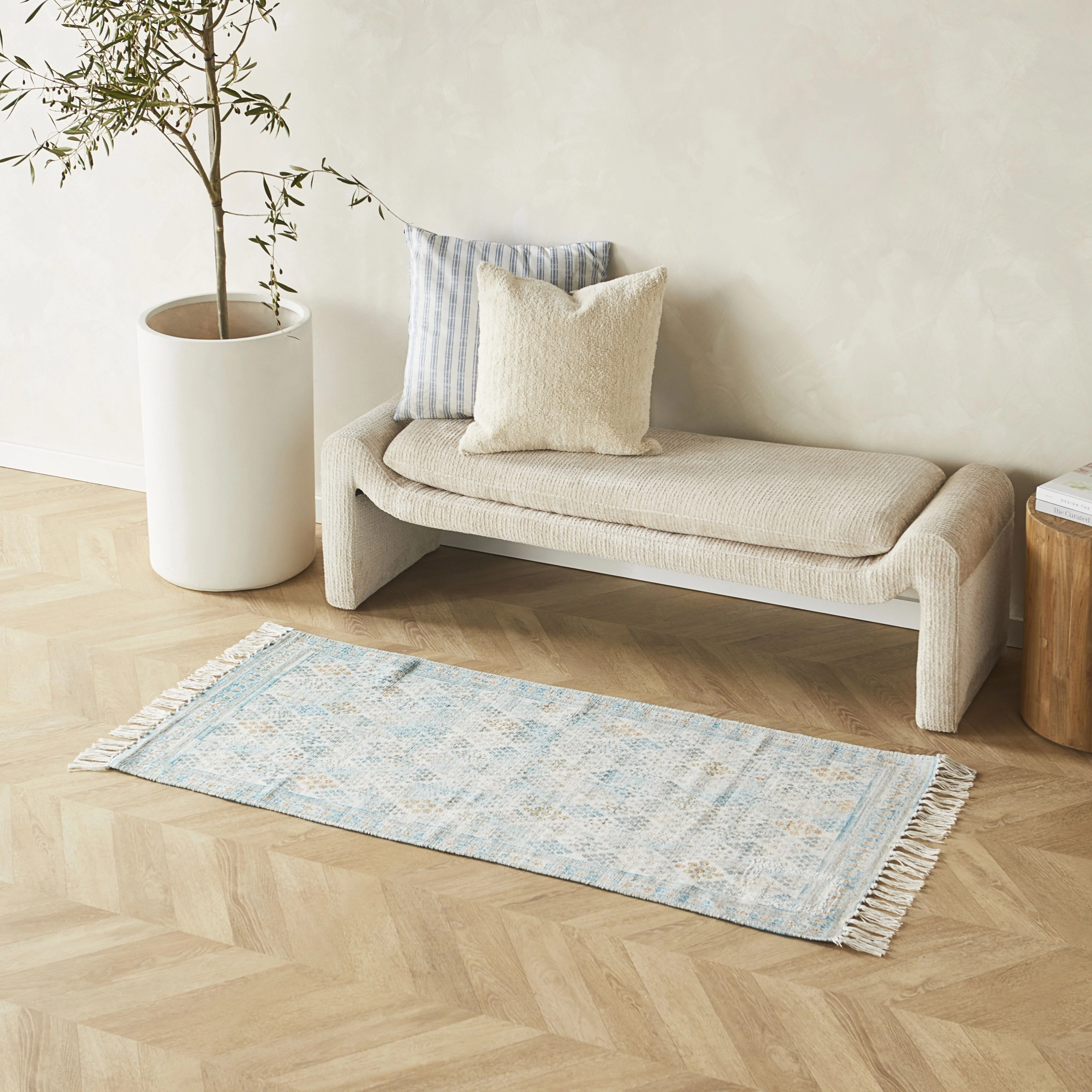 Aditya Vintage Reversible Rug 70x150cm - Image 6