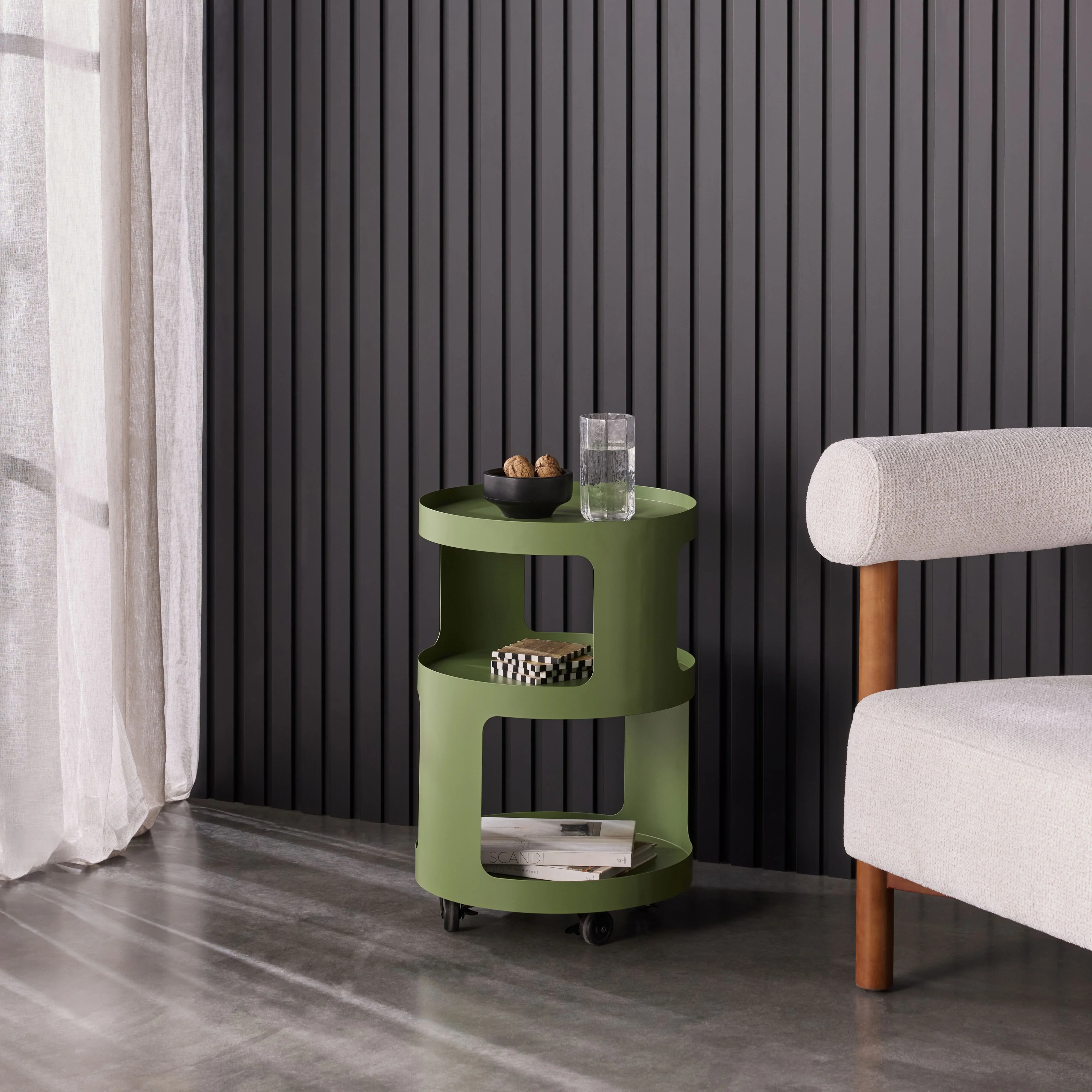 Aero Metal Side Table with Shelf - Image 6