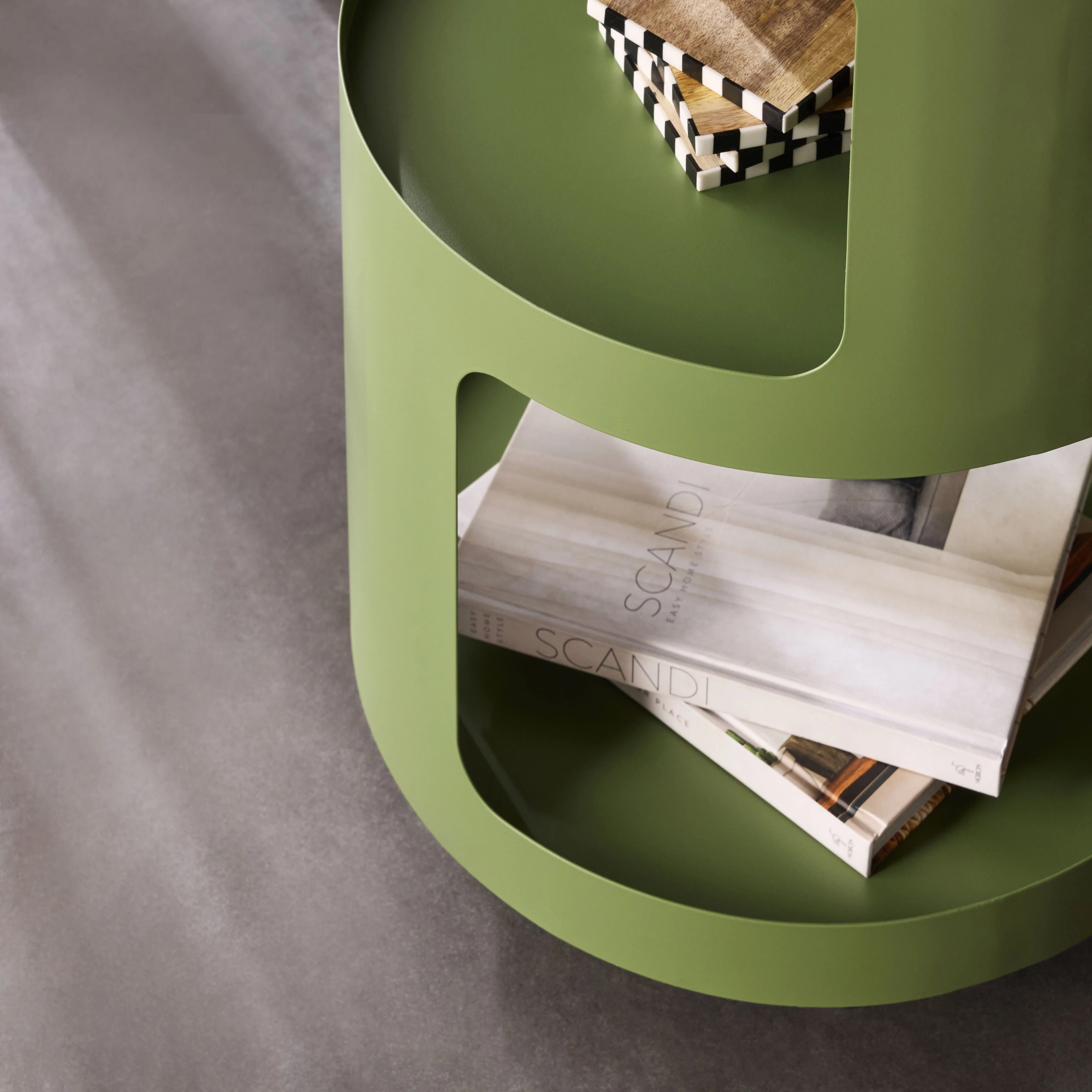 Aero Metal Side Table with Shelf - Image 7