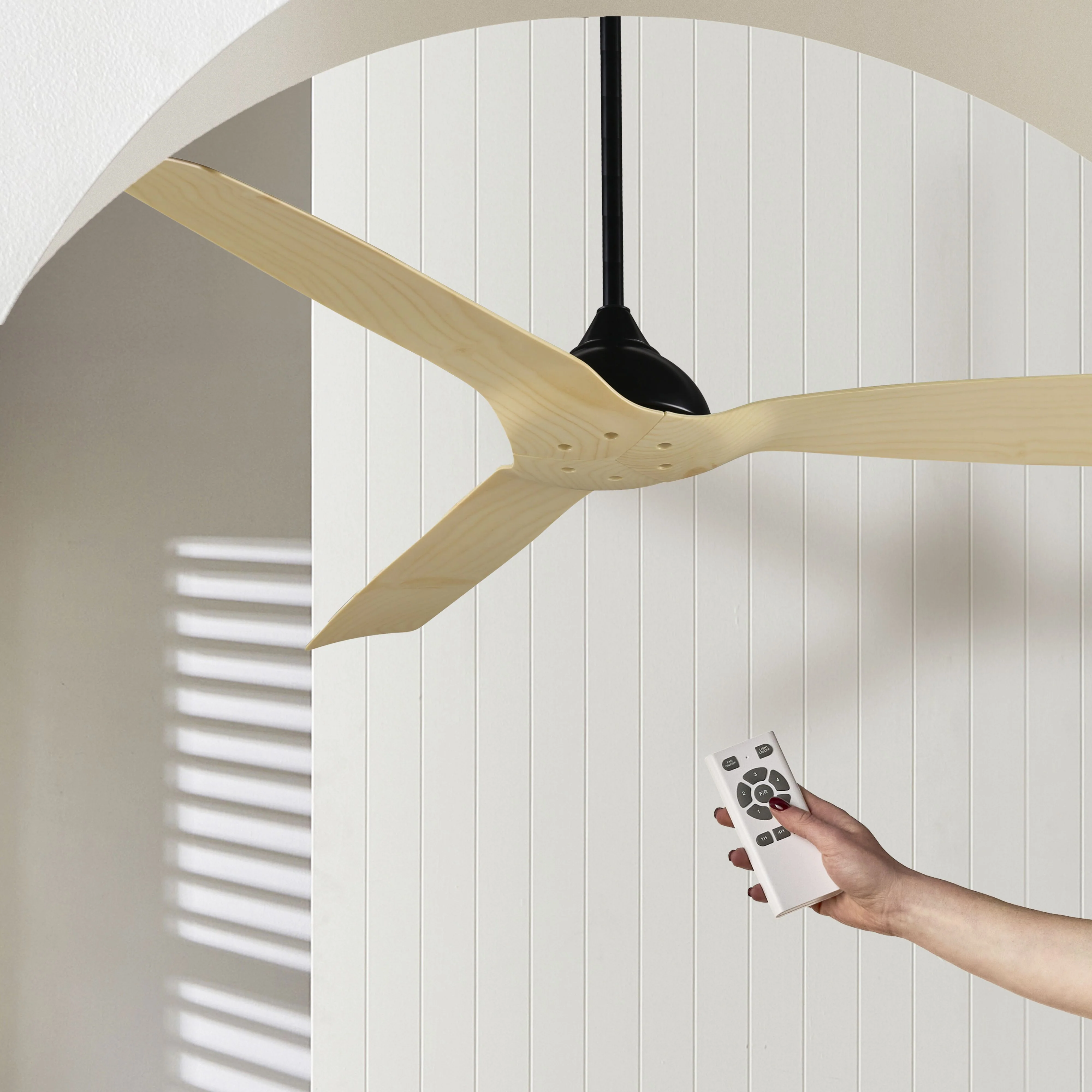 Airlie Indoor DC Ceiling Fan Black - Indoor/Outdoor 132cm - Image 3