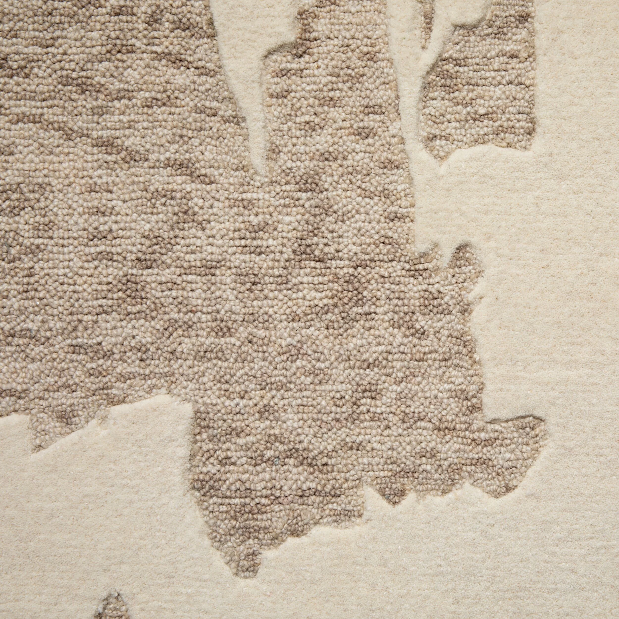 Akira Abstract Hand-Tufted Cream Rug 180x120cm - Image 2