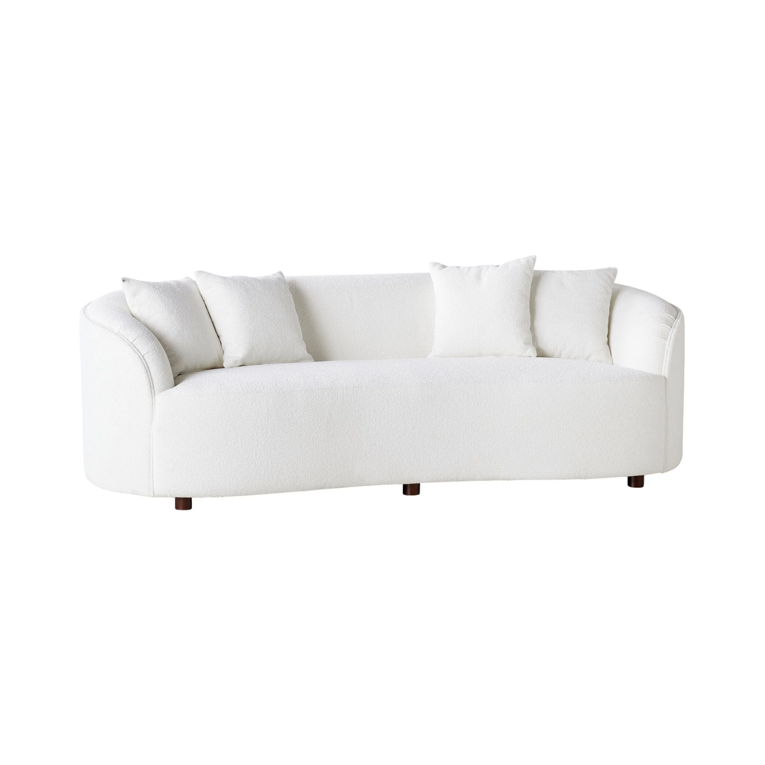 Alessa 3 Seater Sofa Luna Cloud White - Image 2