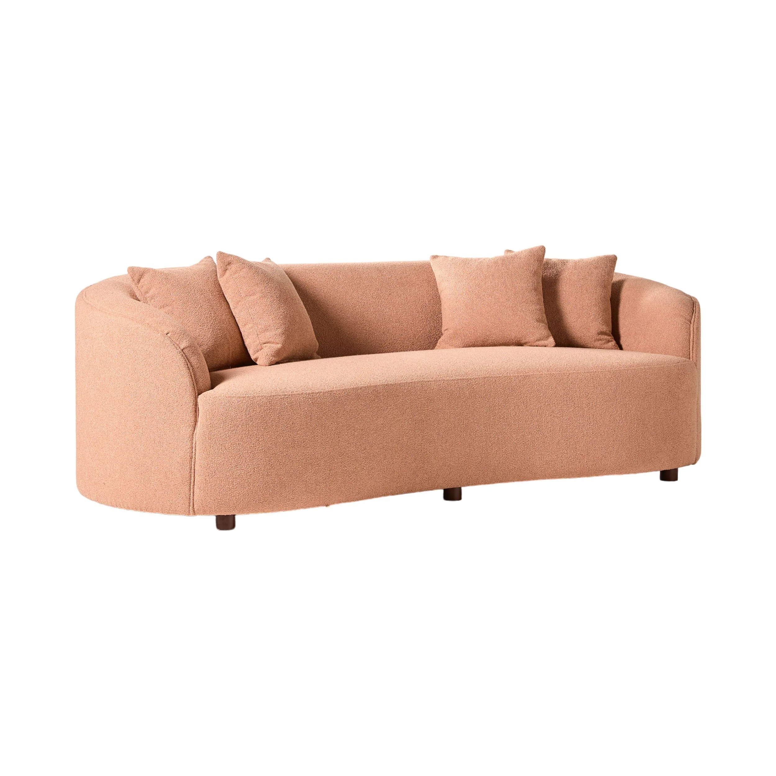 Alessa 3 Seater Sofa Luna Powder Pink - Image 2