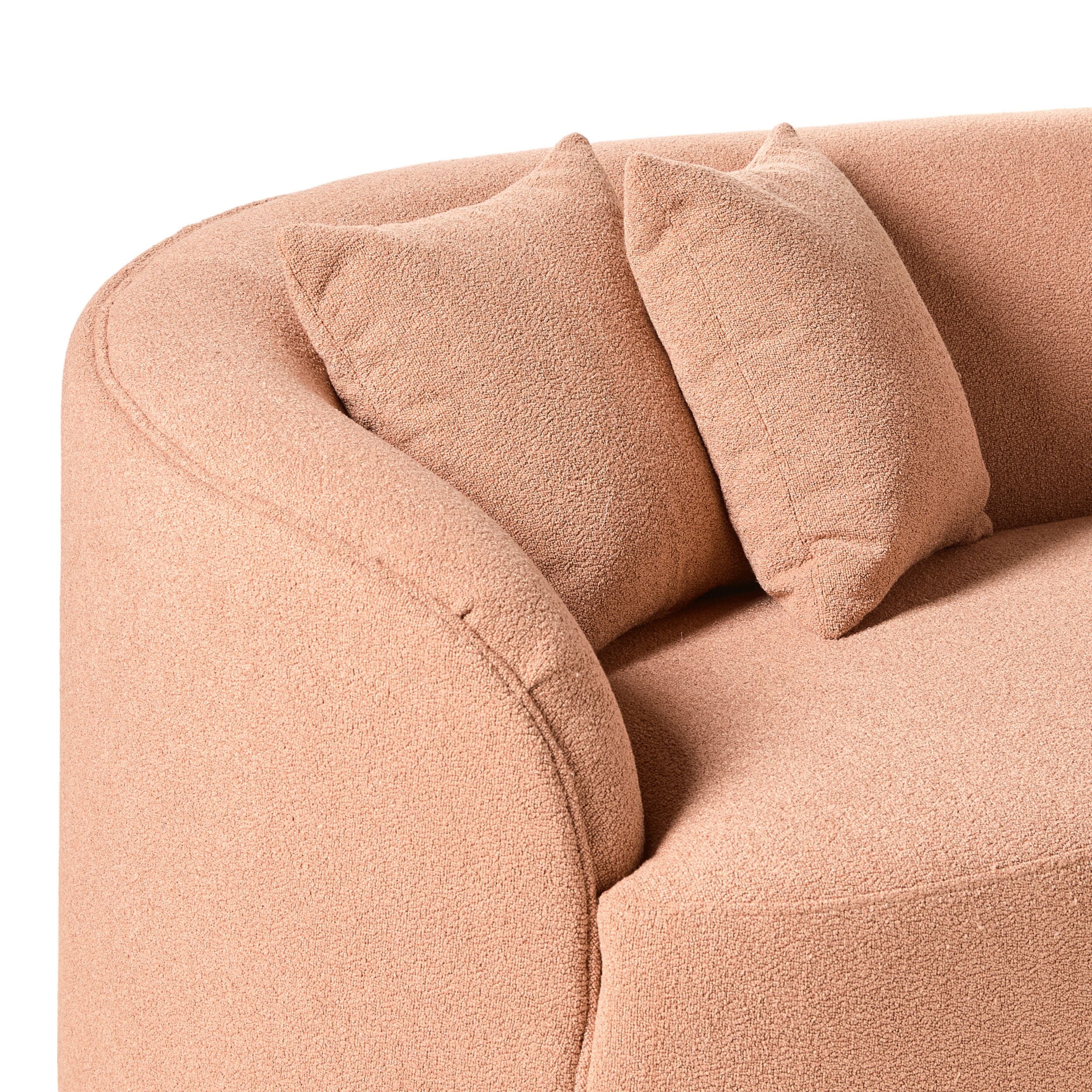 Alessa 3 Seater Sofa Luna Powder Pink - Image 5