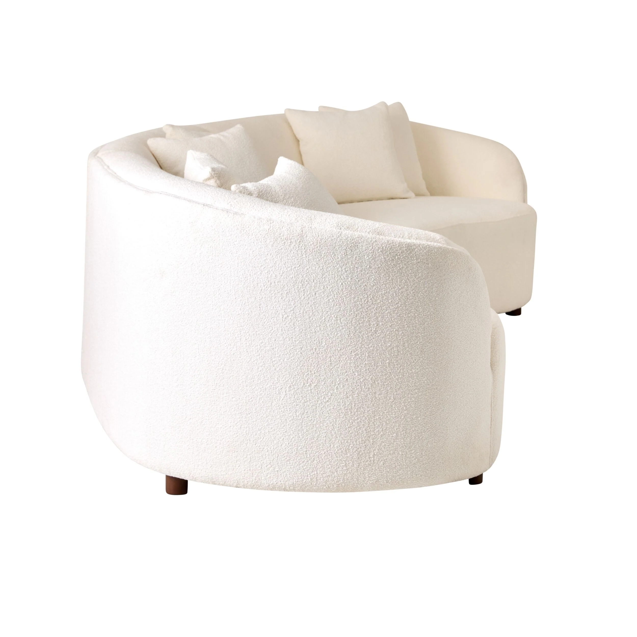 Alessa 4 Seater Sectional Sofa Luna Cloud White - Image 3