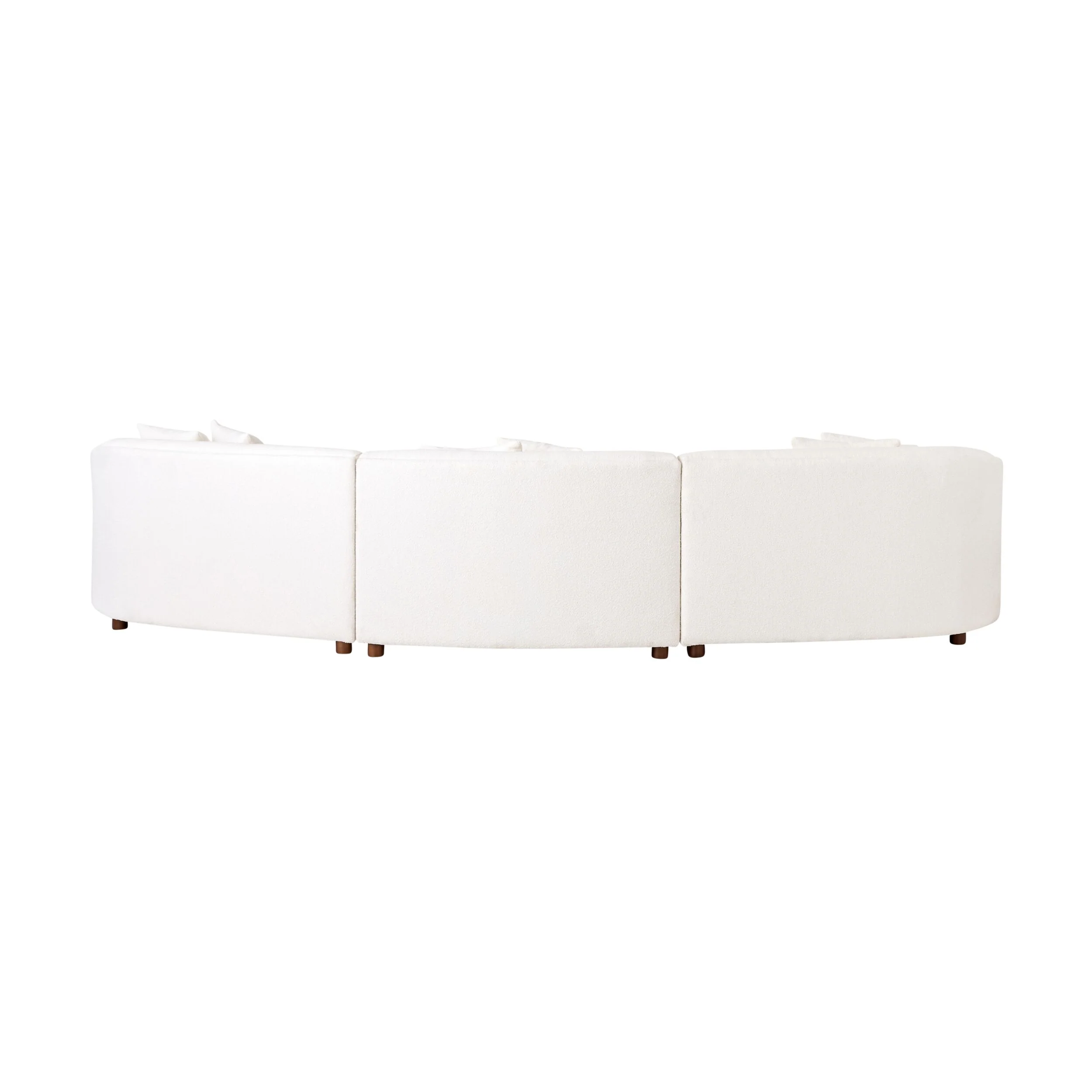 Alessa 4 Seater Sectional Sofa Luna Cloud White - Image 4