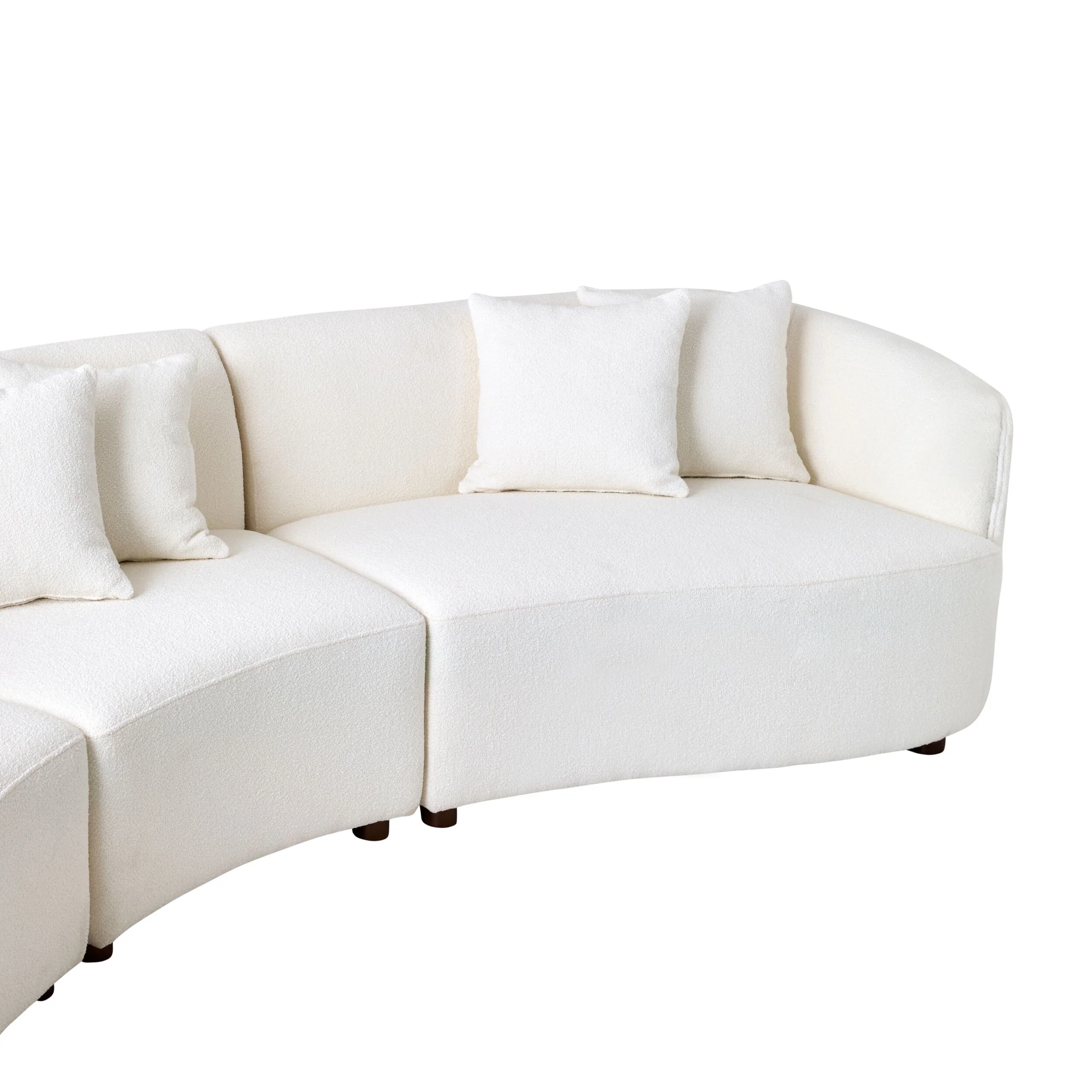 Alessa 4 Seater Sectional Sofa Luna Cloud White - Image 5