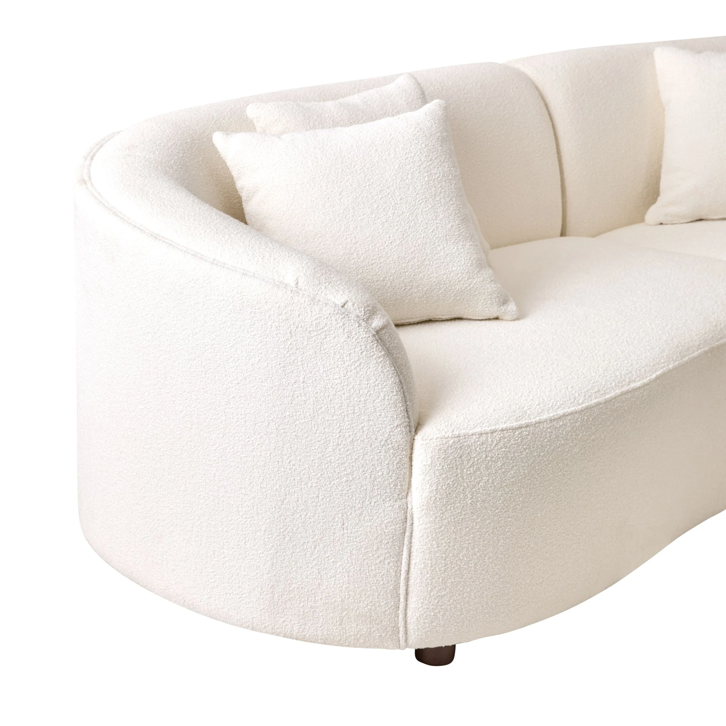 Alessa 4 Seater Sectional Sofa Luna Cloud White - Image 6
