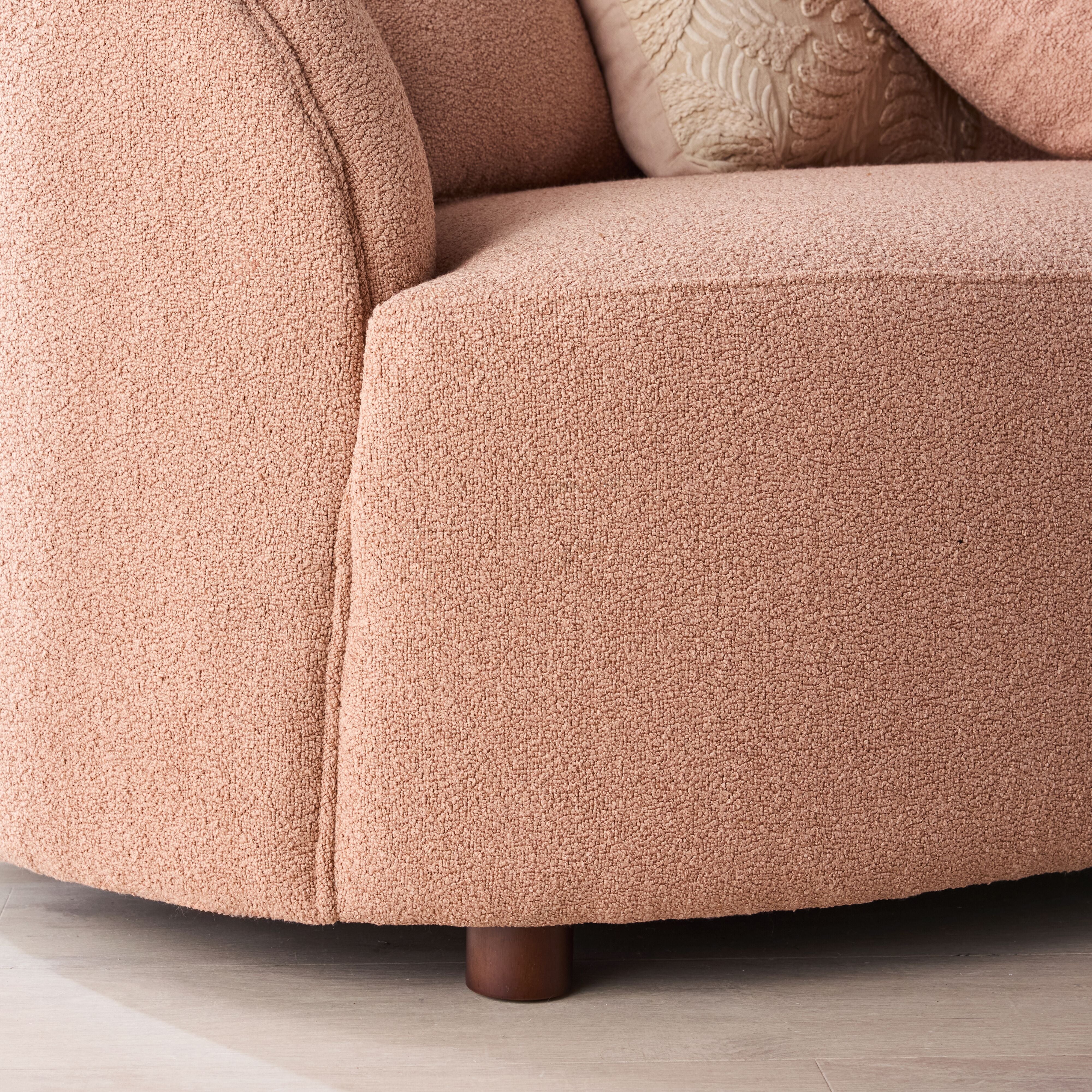 Alessa 4 Seater Sectional Sofa Luna Powder Pink - Image 14
