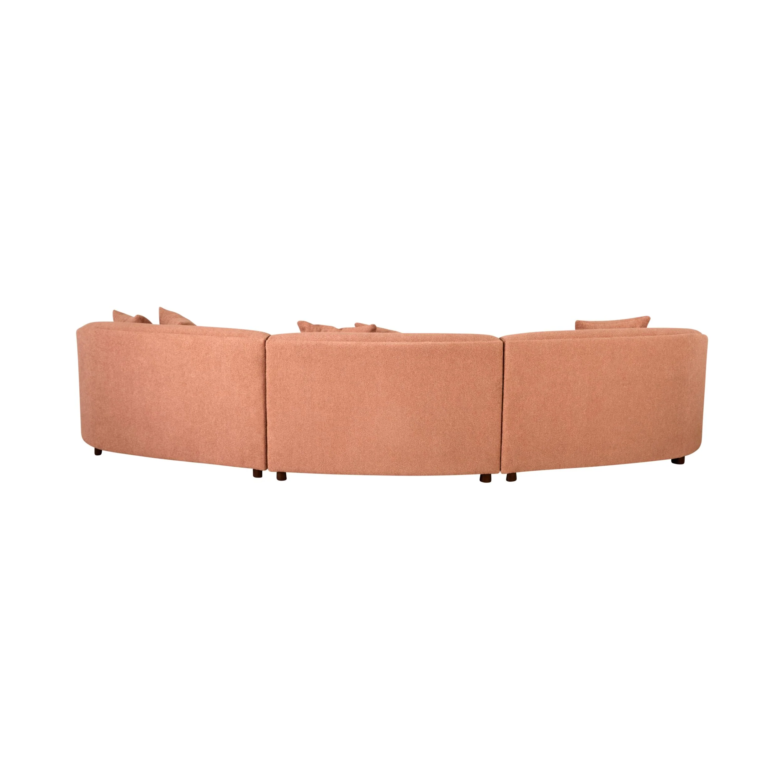 Alessa 4 Seater Sectional Sofa Luna Powder Pink - Image 4