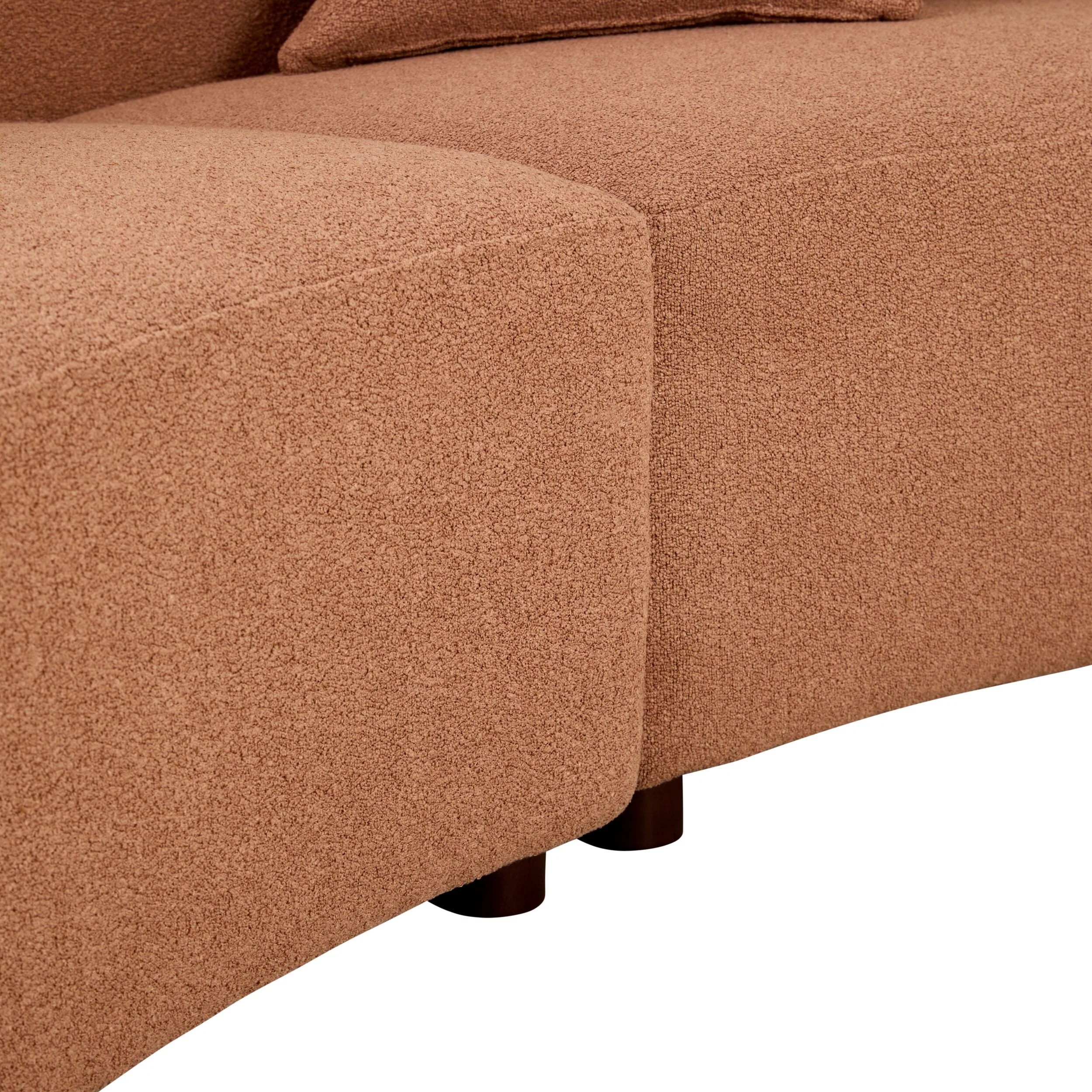 Alessa 4 Seater Sectional Sofa Luna Powder Pink - Image 7