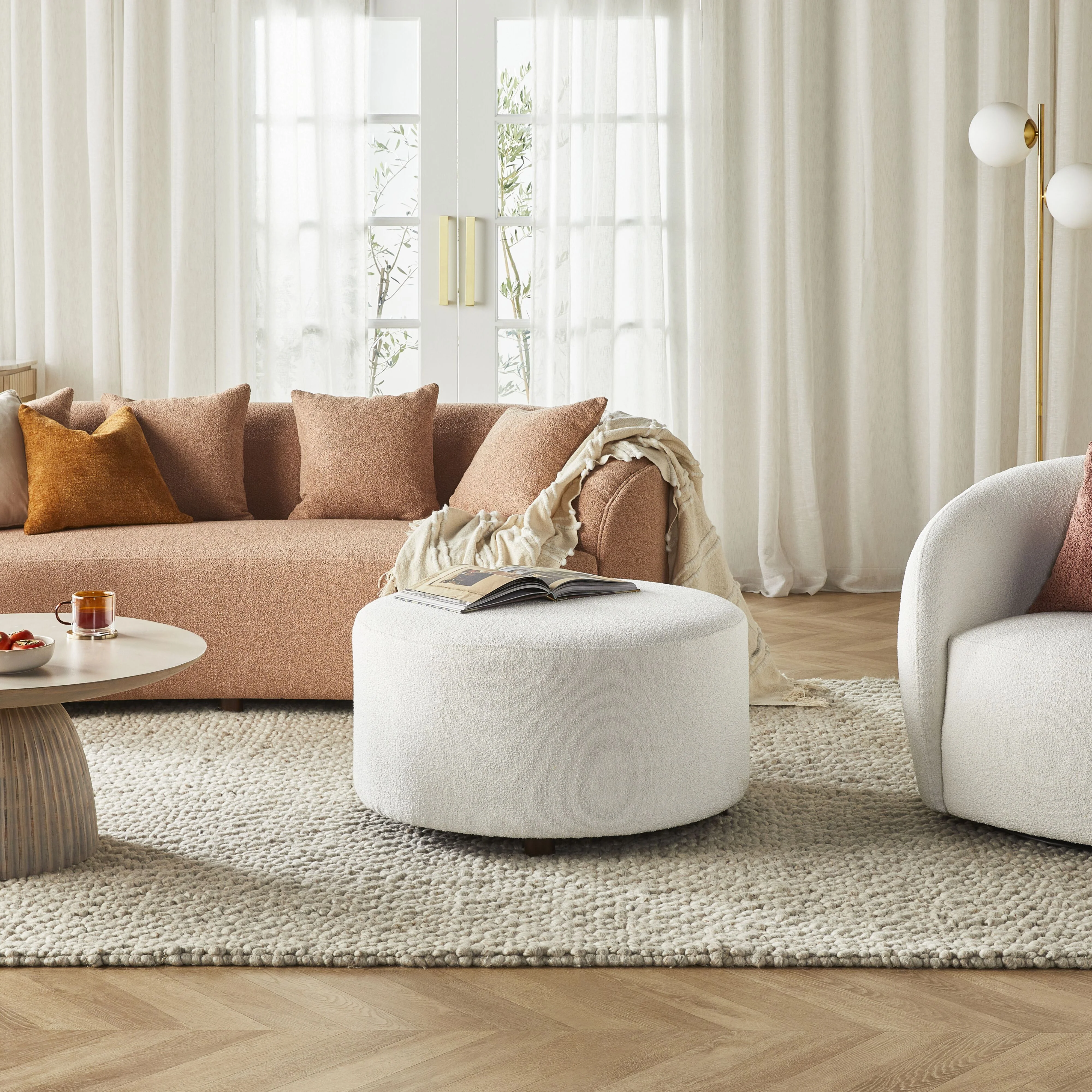 Alessa Ottoman Luna Cloud White - Image 4