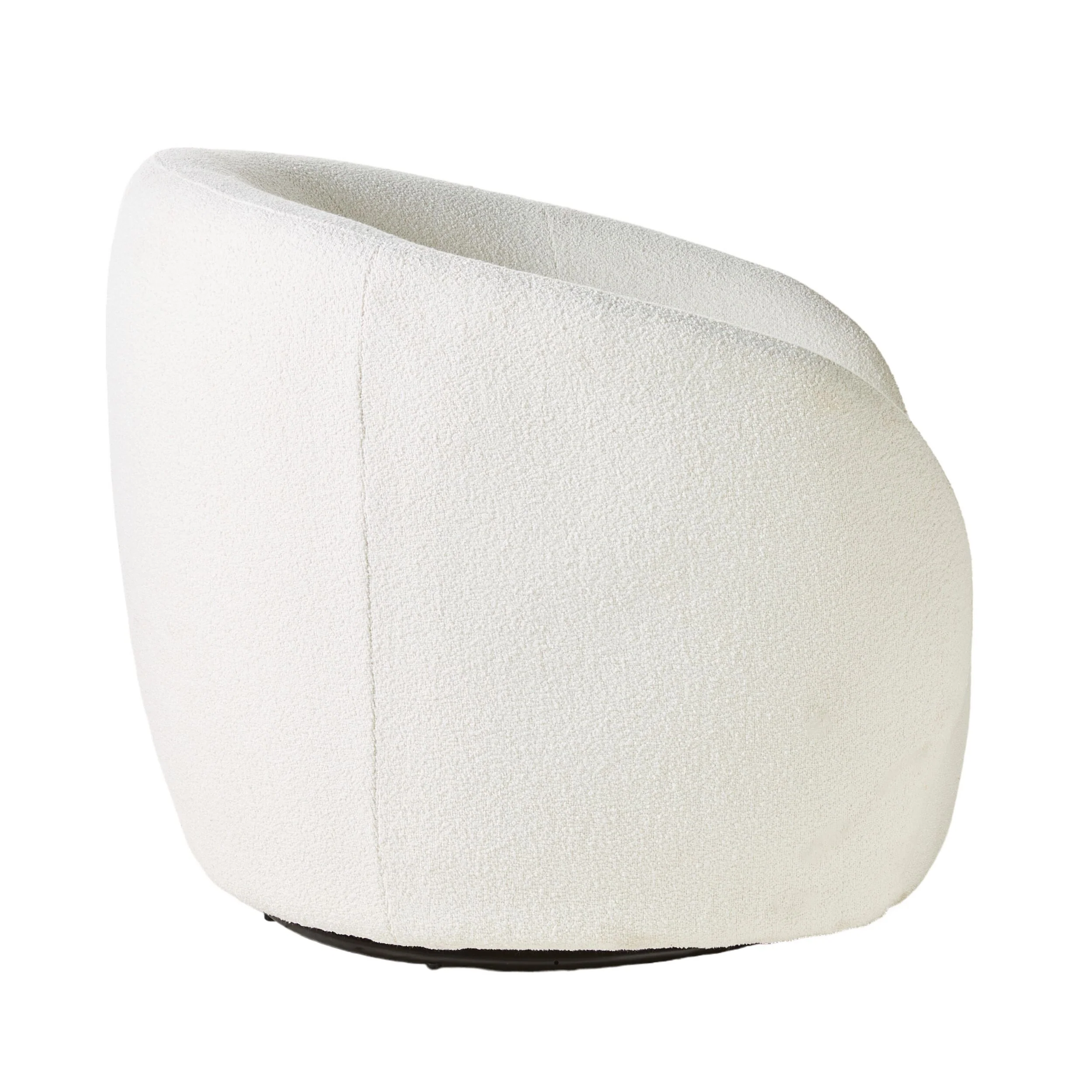 Alessa Swivel Armchair Luna Cloud White - Image 3