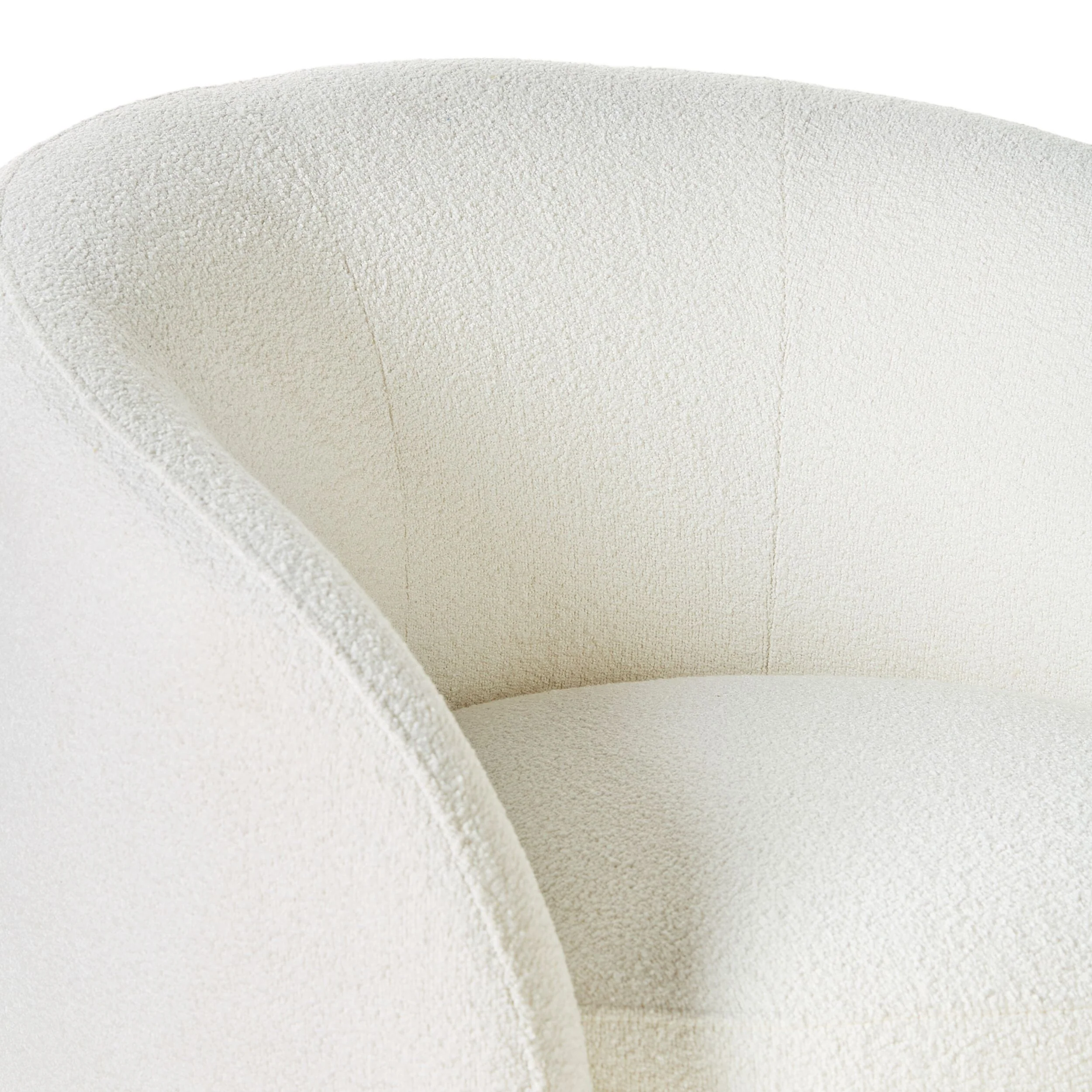 Alessa Swivel Armchair Luna Cloud White - Image 5