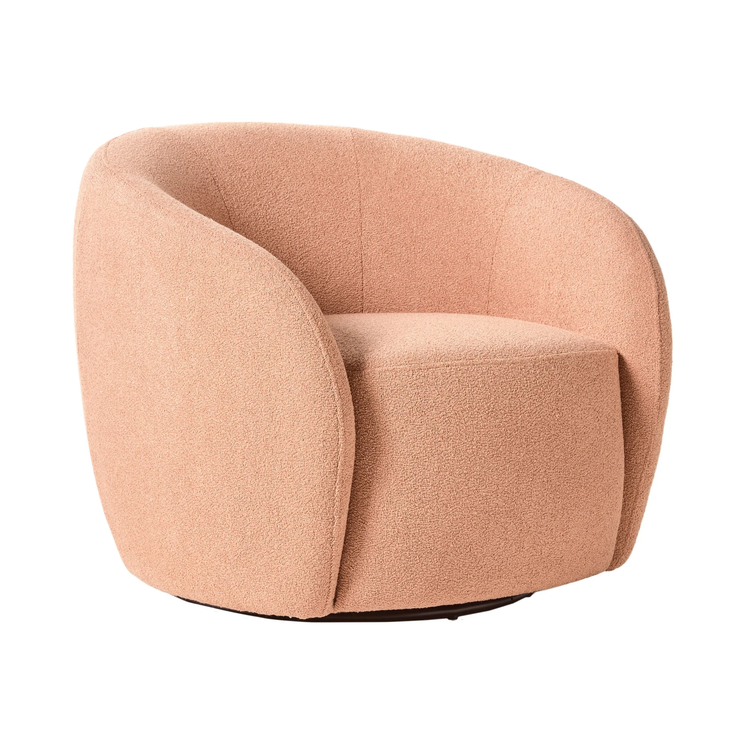 Alessa Swivel Armchair Luna Powder Pink - Image 2
