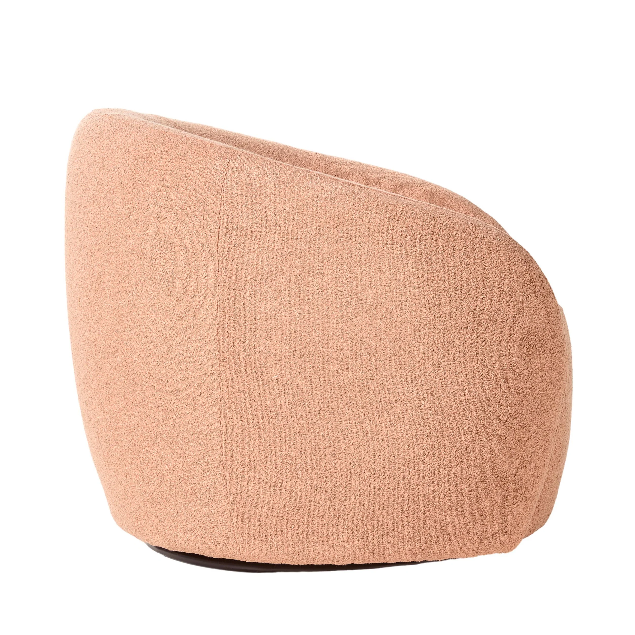 Alessa Swivel Armchair Luna Powder Pink - Image 3