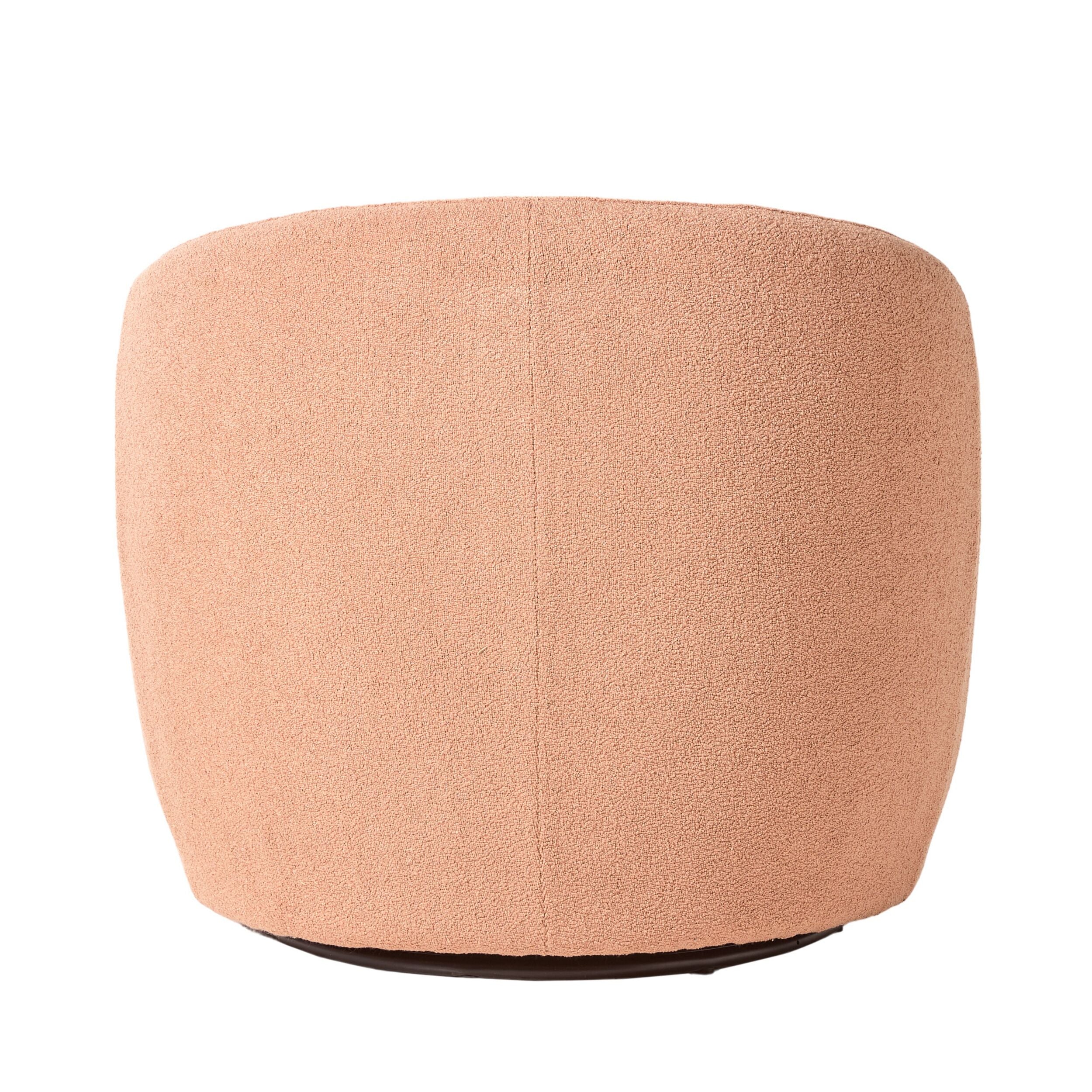 Alessa Swivel Armchair Luna Powder Pink - Image 4