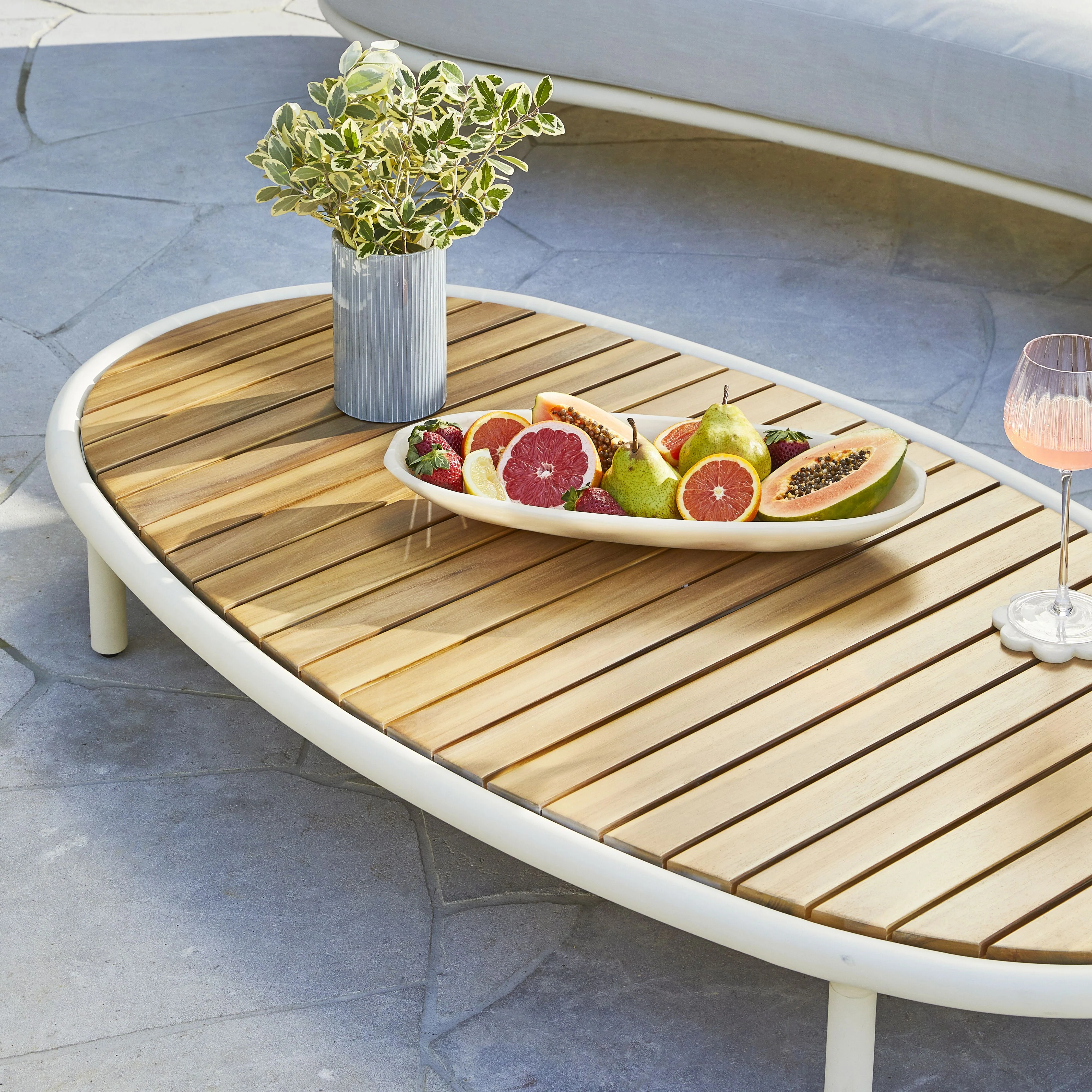 Alesso Curved Coffee Table 140cm - Image 9