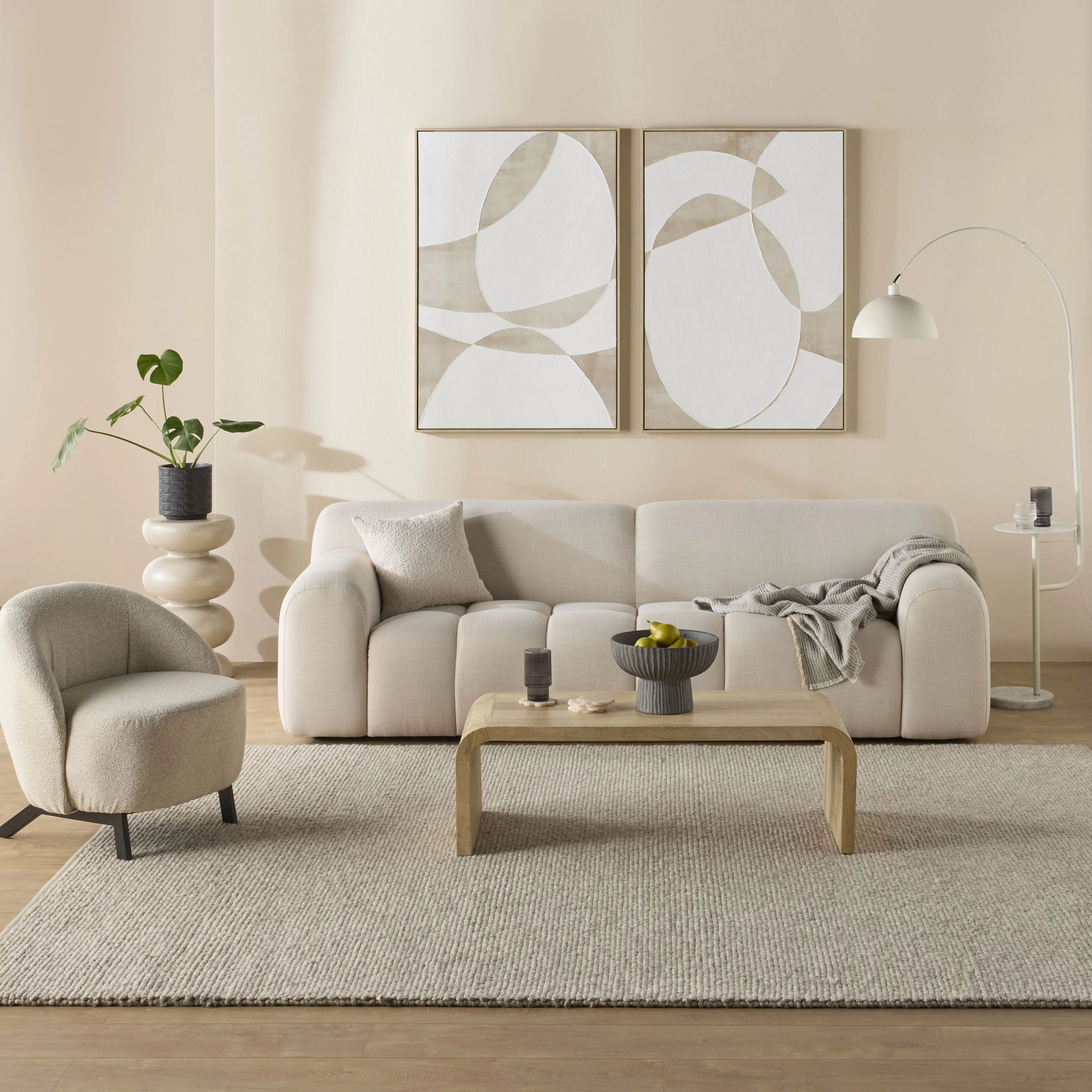 Alexis 3 Seater Sofa Natural Weave - Image 13