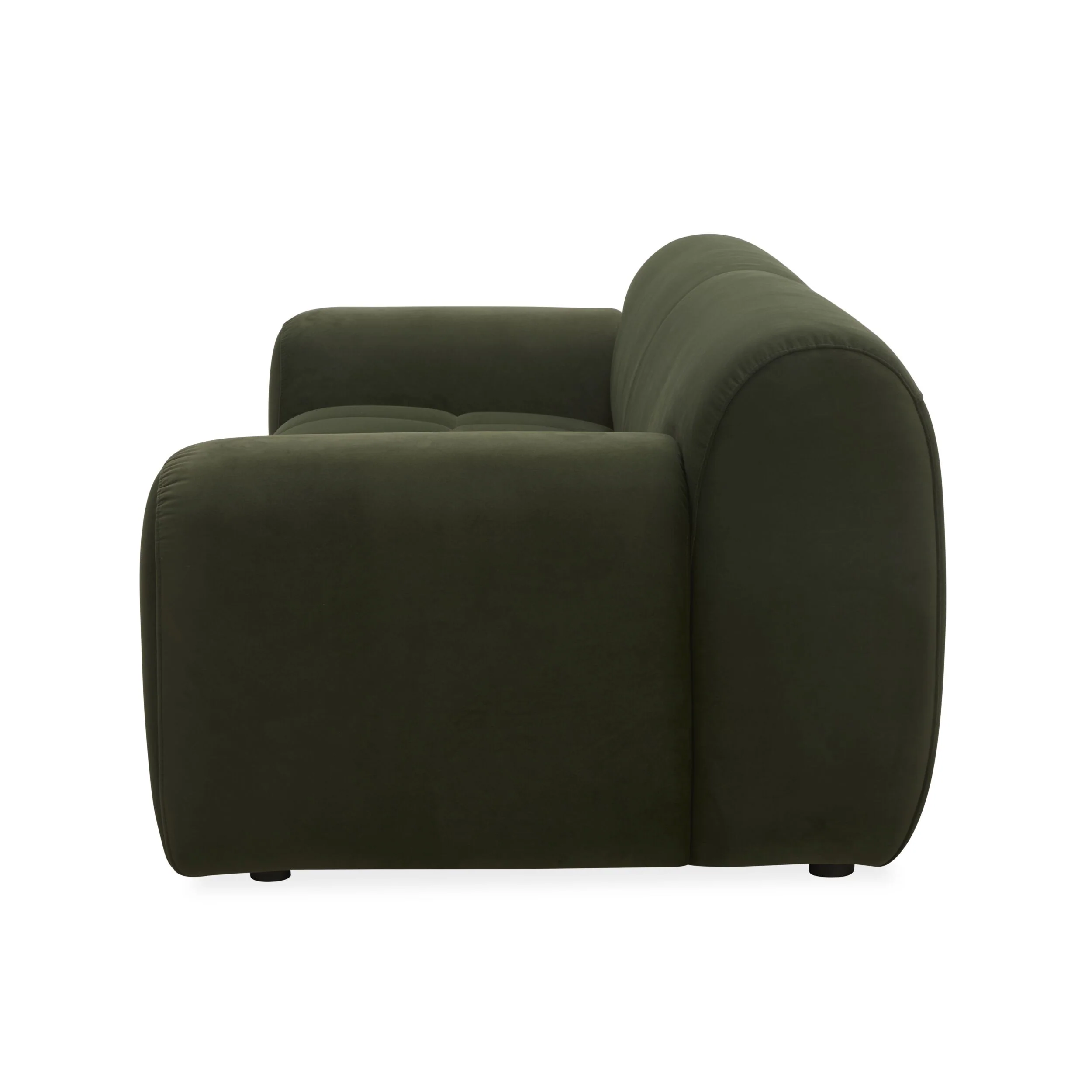 Alexis 3 Seater Velvet Sofa Eucalyptus - Image 3