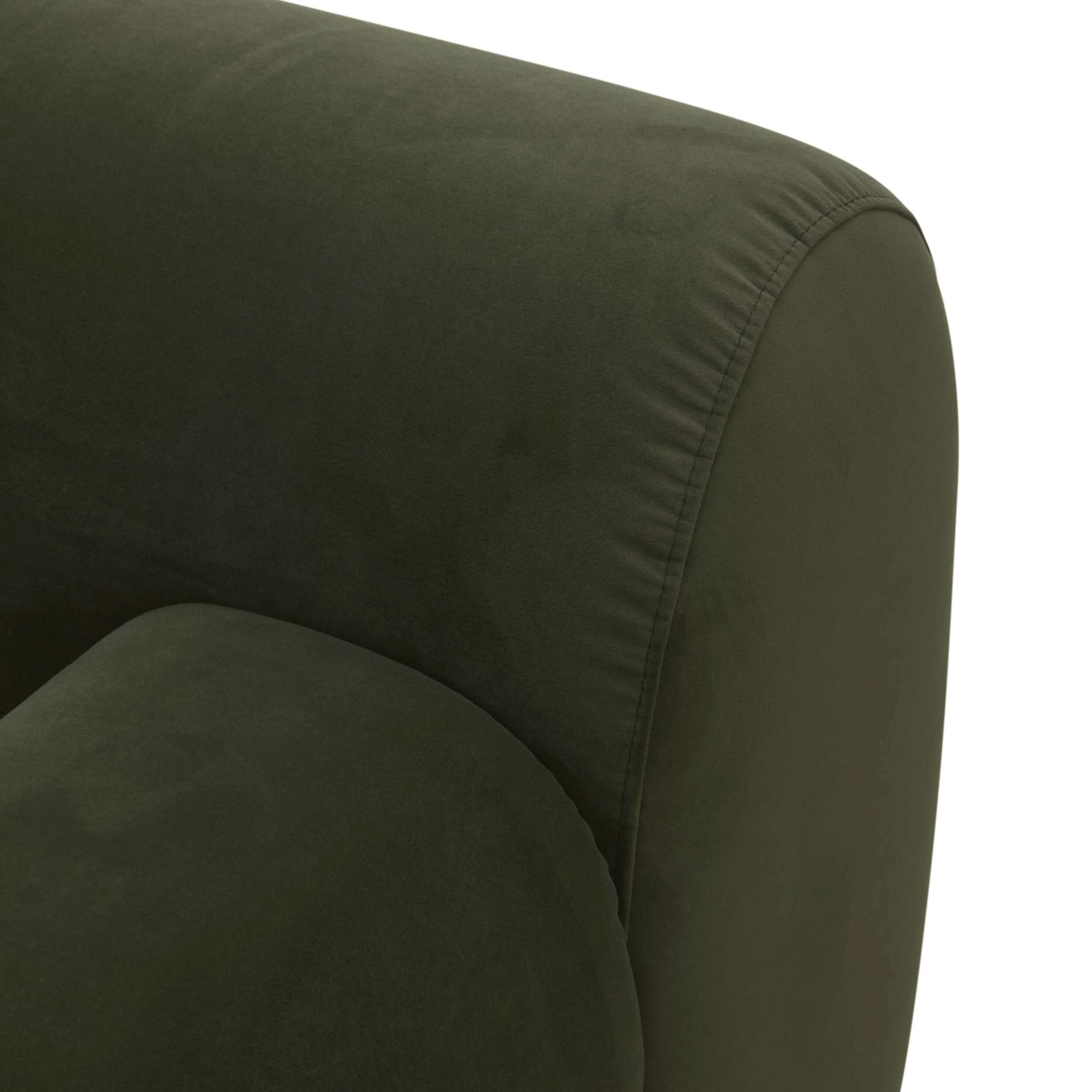 Alexis 3 Seater Velvet Sofa Eucalyptus - Image 8