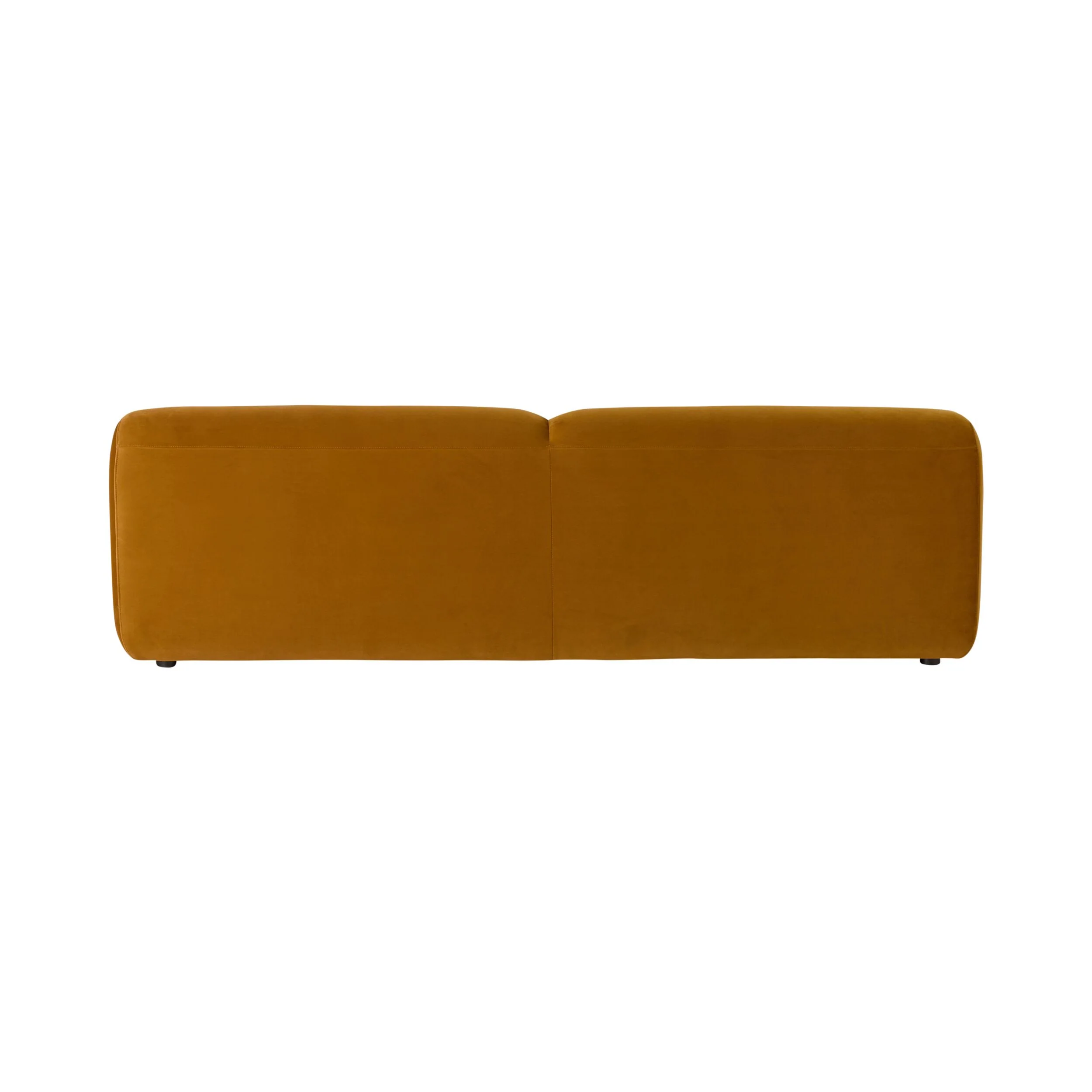 Alexis 3 Seater Velvet Sofa Ochre - Image 4