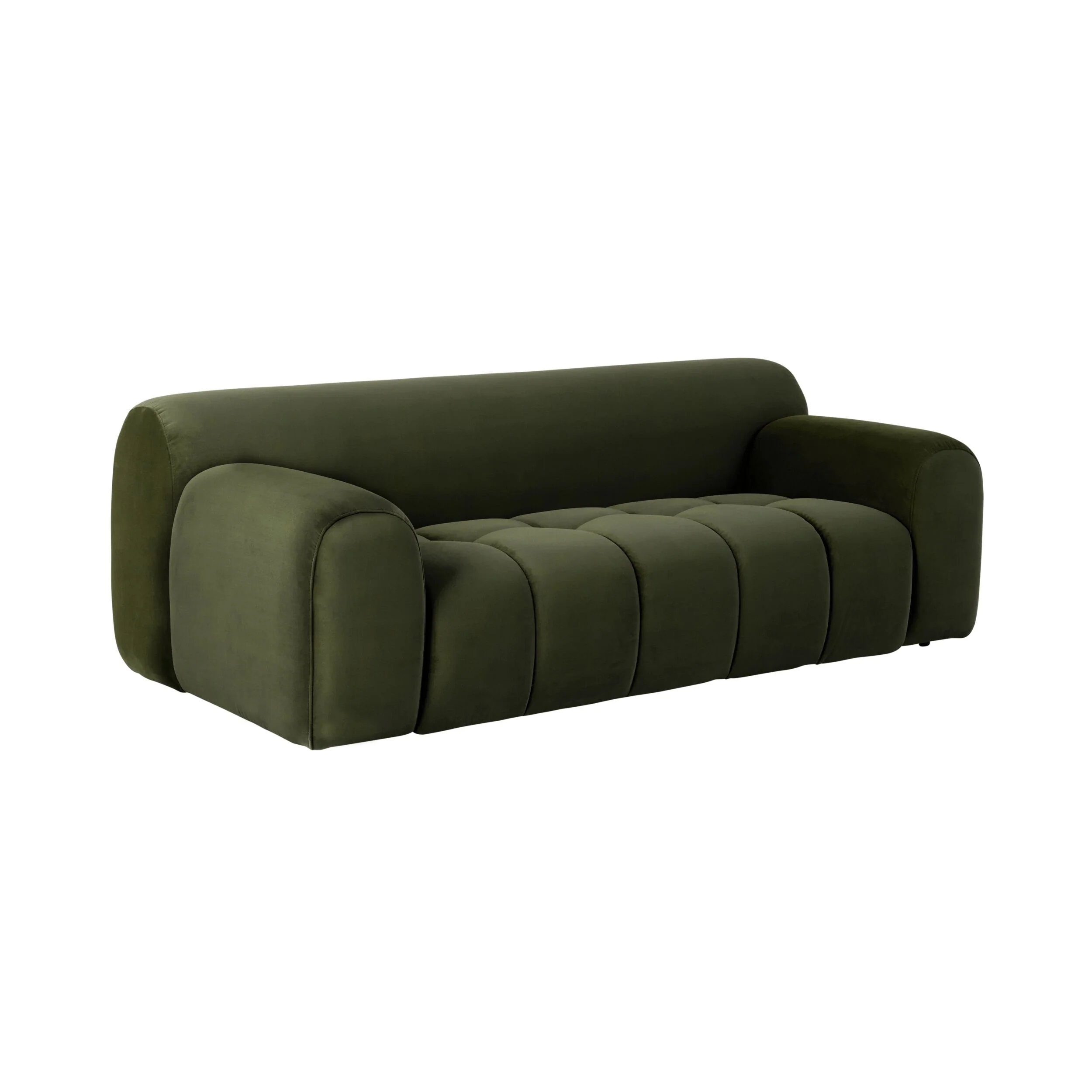 Alexis 2 Seater Velvet Sofa Eucalyptus - Image 2