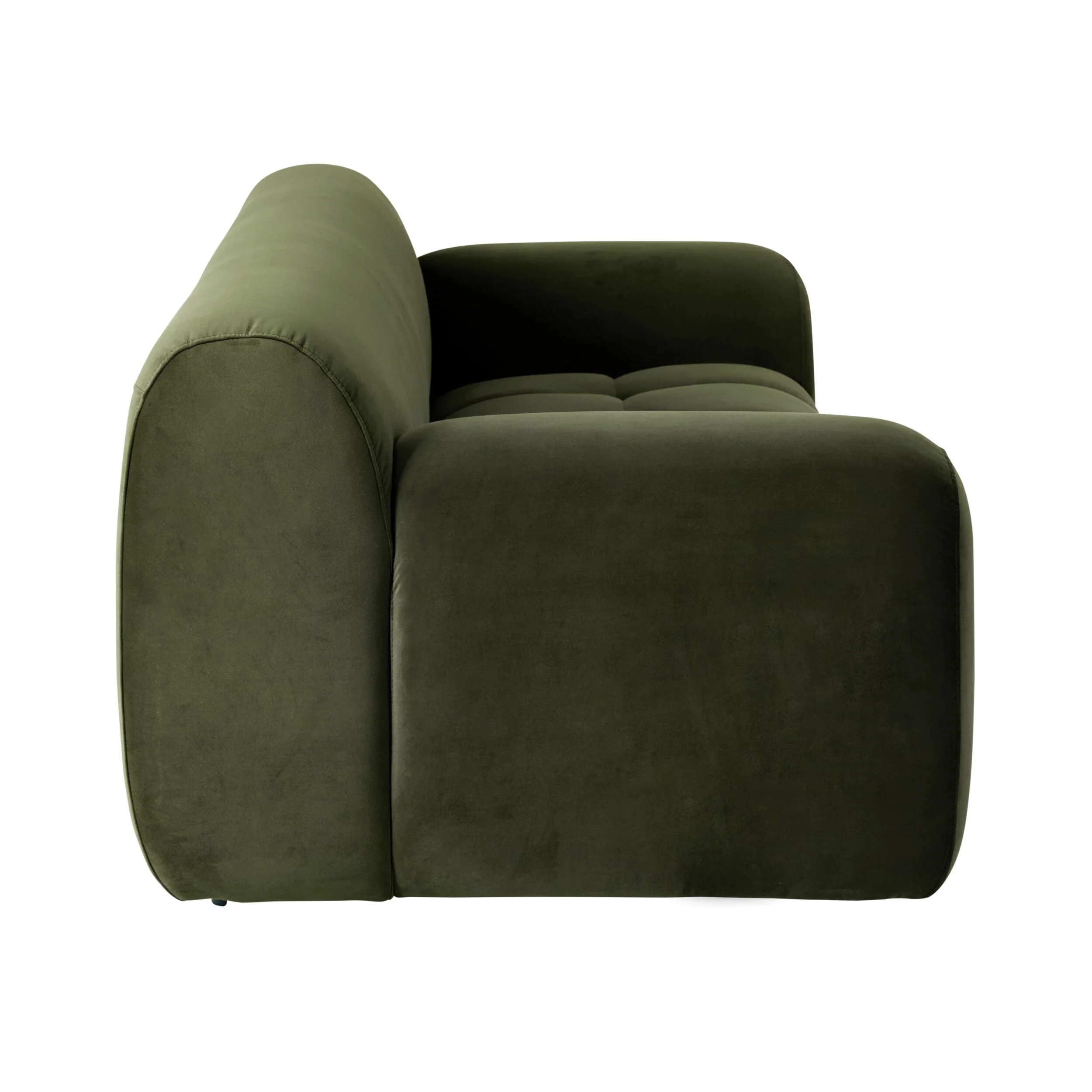 Alexis 2 Seater Velvet Sofa Eucalyptus - Image 3