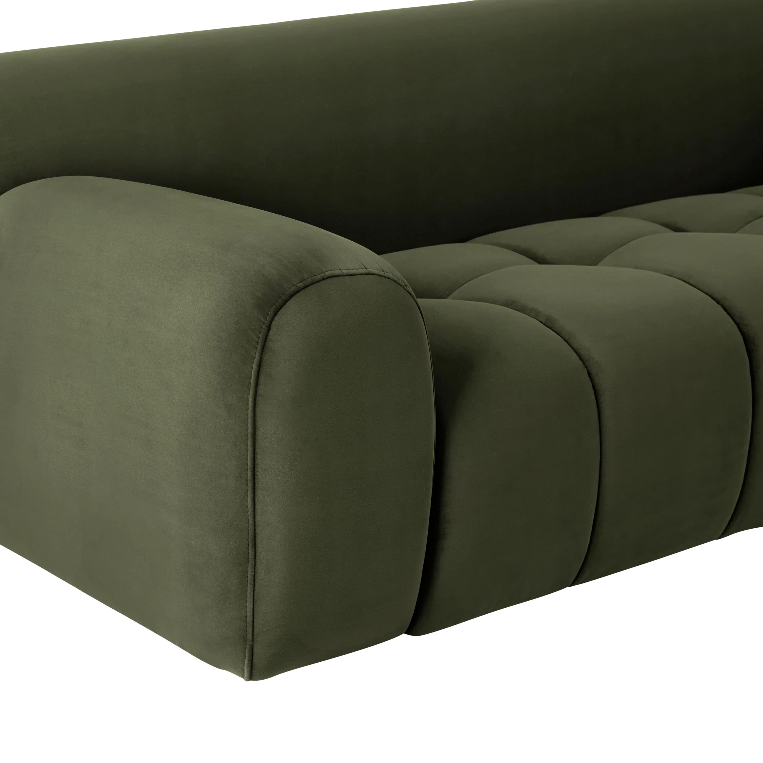 Alexis 2 Seater Velvet Sofa Eucalyptus - Image 5
