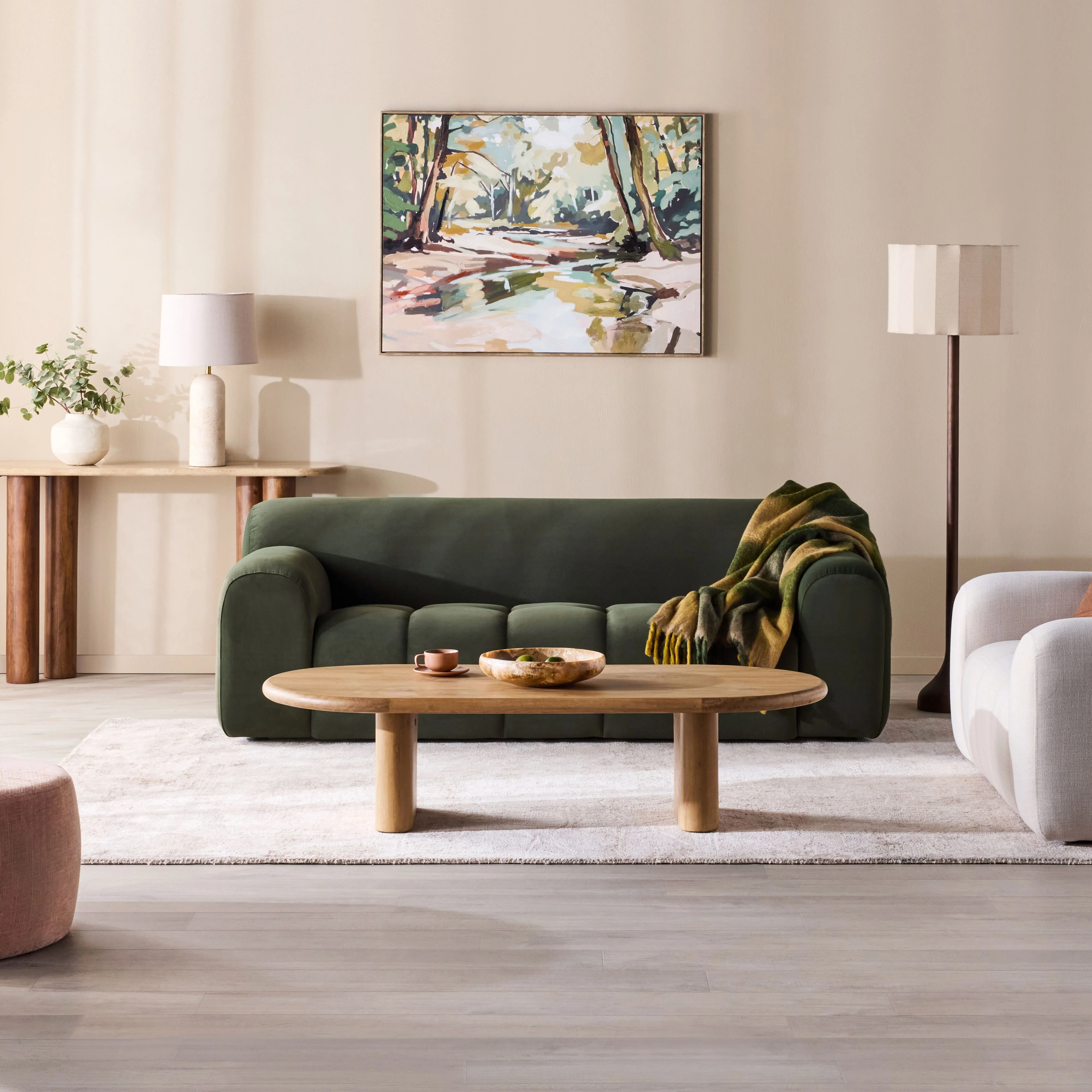 Alexis 2 Seater Velvet Sofa Eucalyptus - Image 7