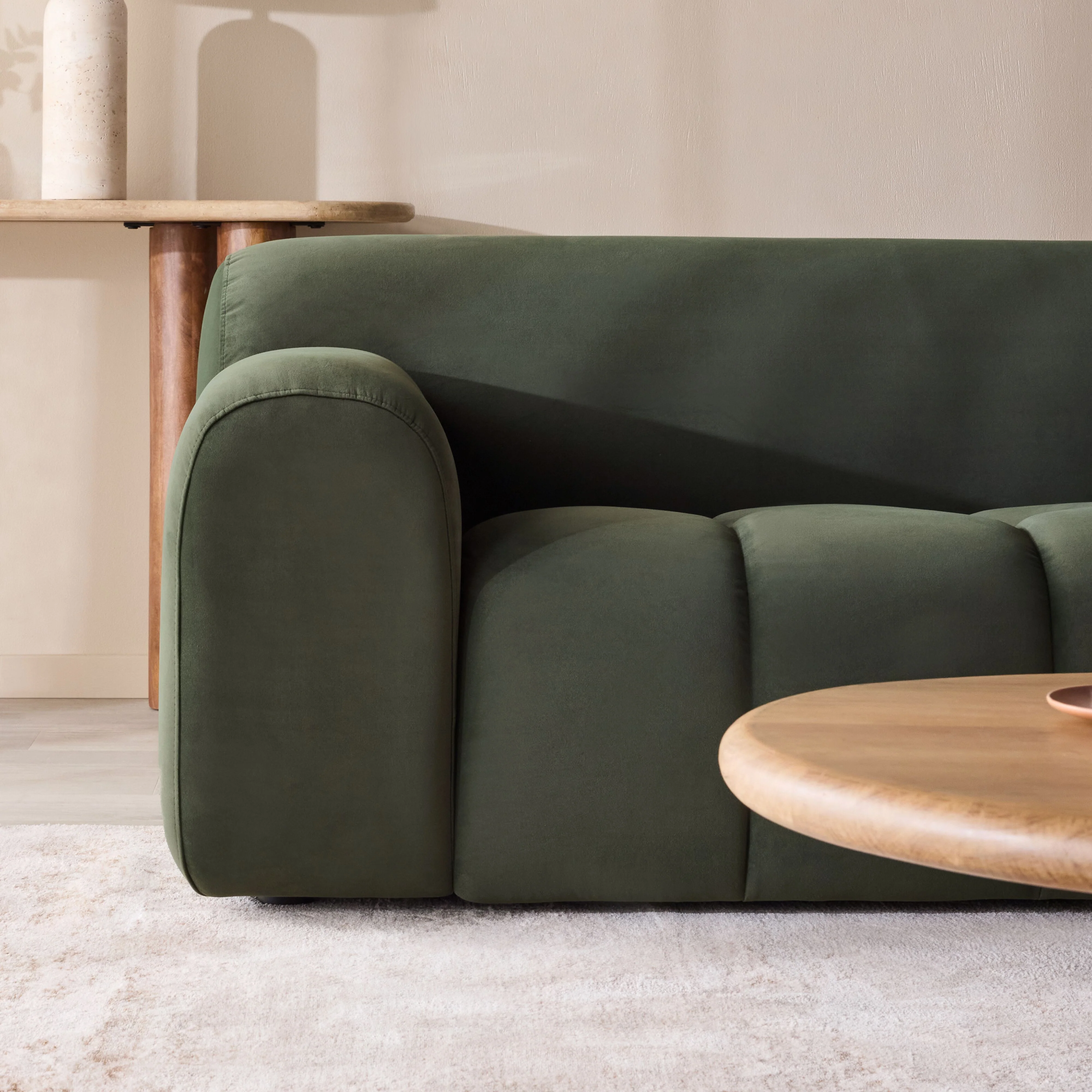 Alexis 2 Seater Velvet Sofa Eucalyptus - Image 9