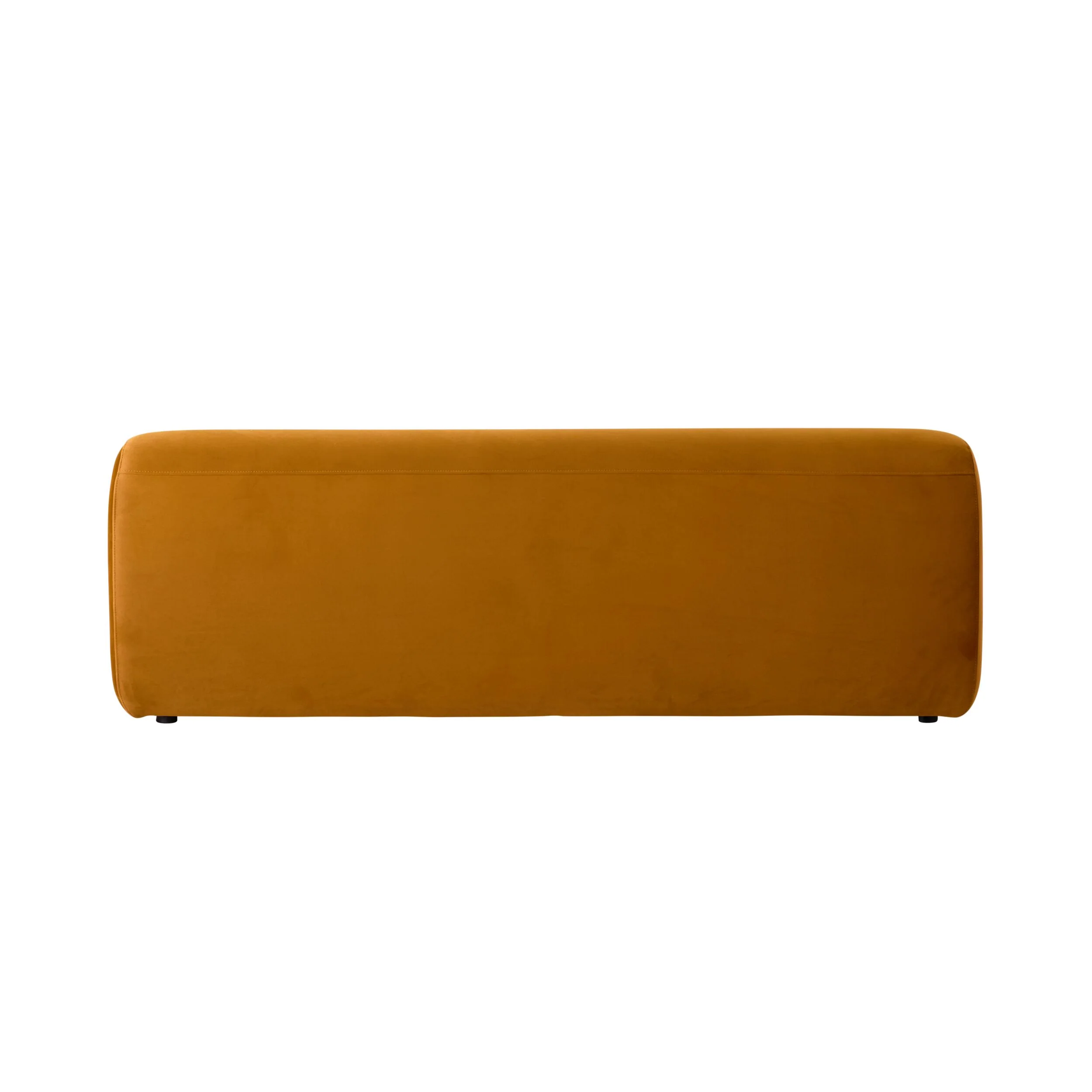 Alexis 2 Seater Velvet Sofa Ochre - Image 4