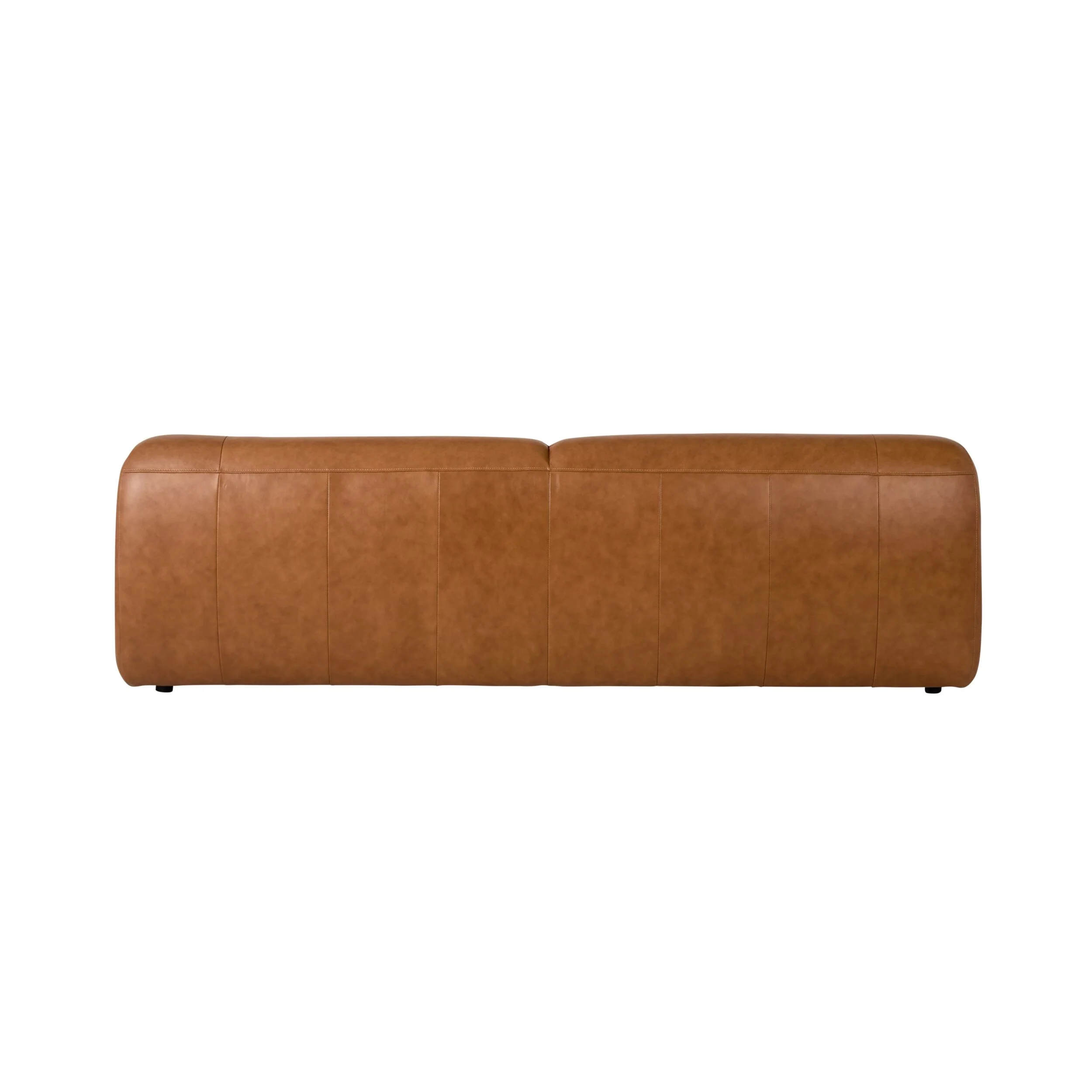 Alexis 3 Seater Leather Sofa Dakota Saddle - Image 4