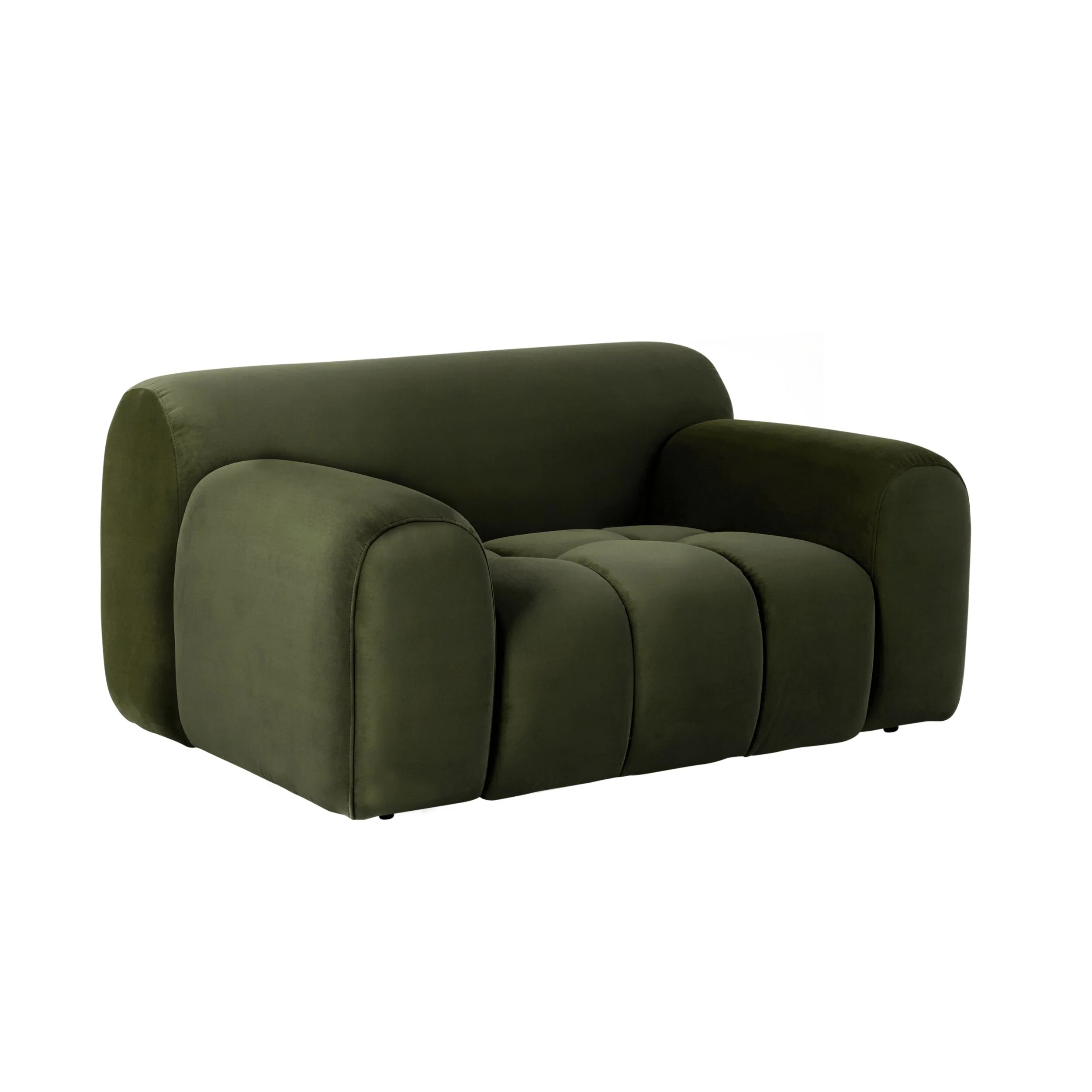 Alexis Velvet Armchair Eucalyptus - Image 2