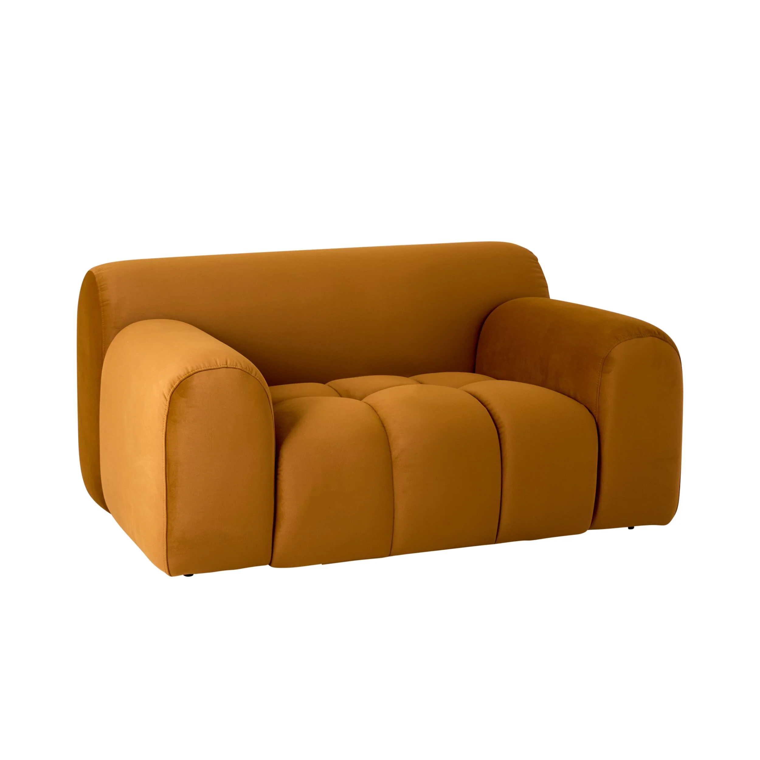 Alexis Armchair Velvet Ochre - Image 2