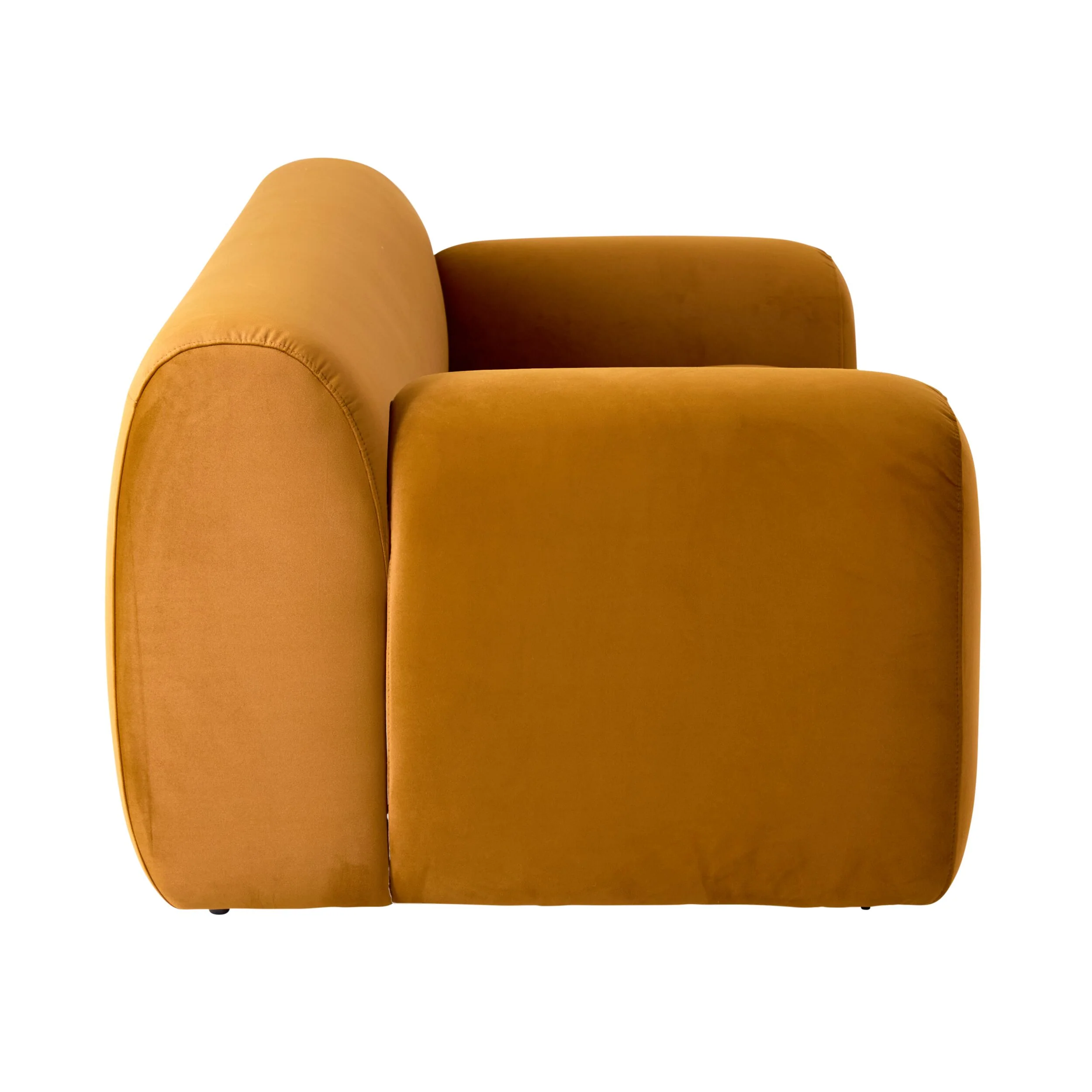 Alexis Armchair Velvet Ochre - Image 3