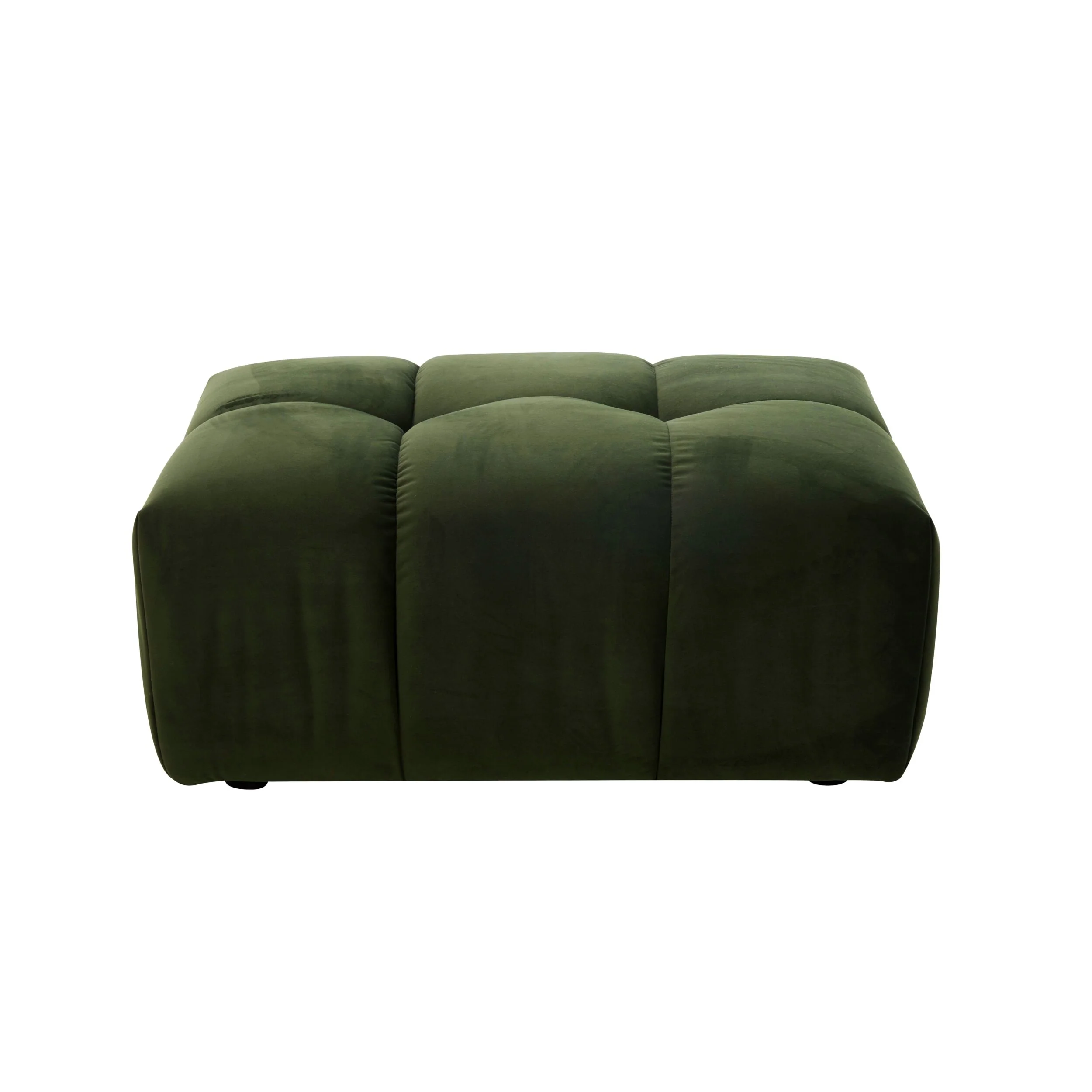 Alexis Ottoman Velvet Sofa Eucalyptus