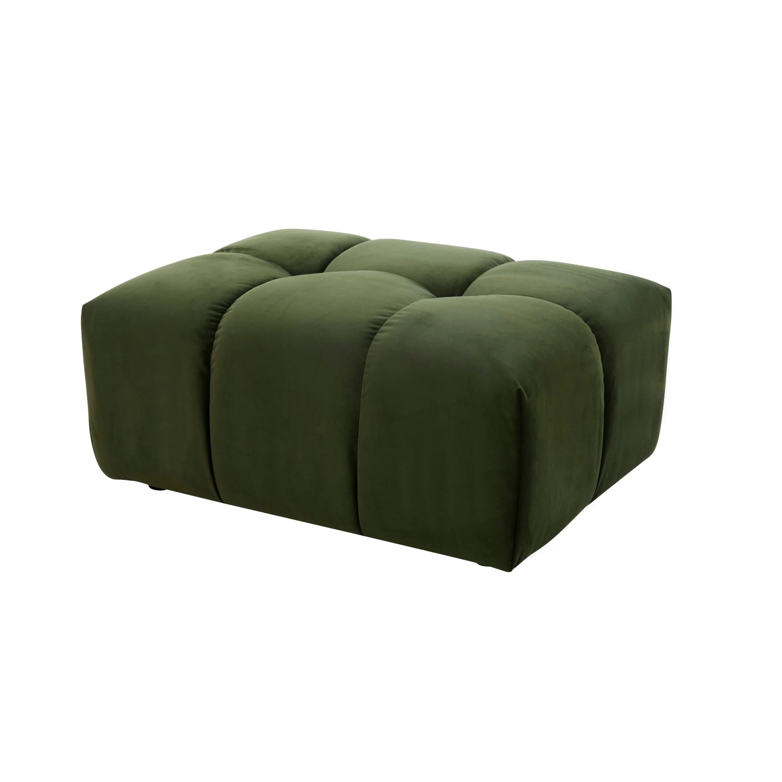 Alexis Ottoman Velvet Sofa Eucalyptus - Image 2