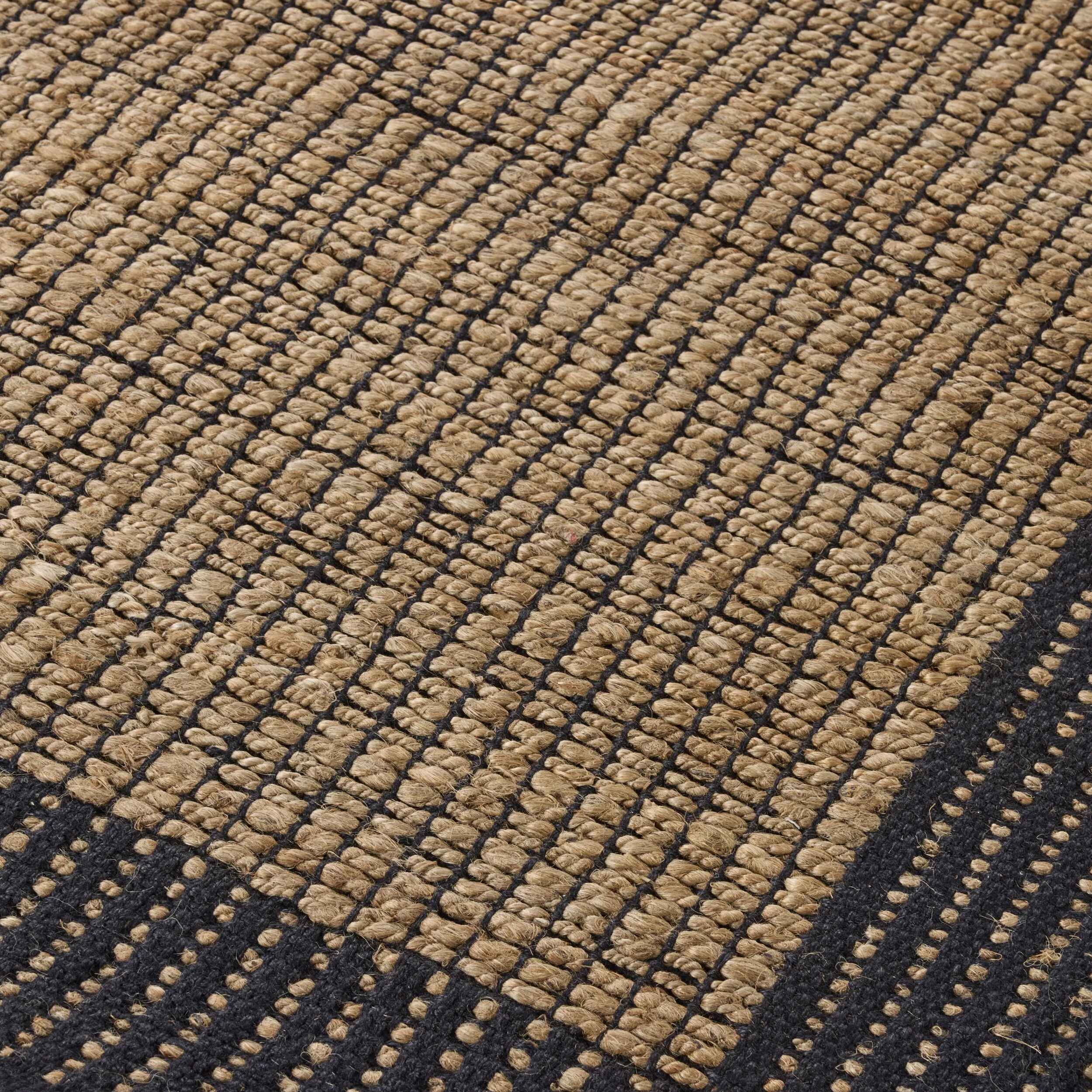 Alhambra Border Jute Rug Walnut 150x240cm - Image 2
