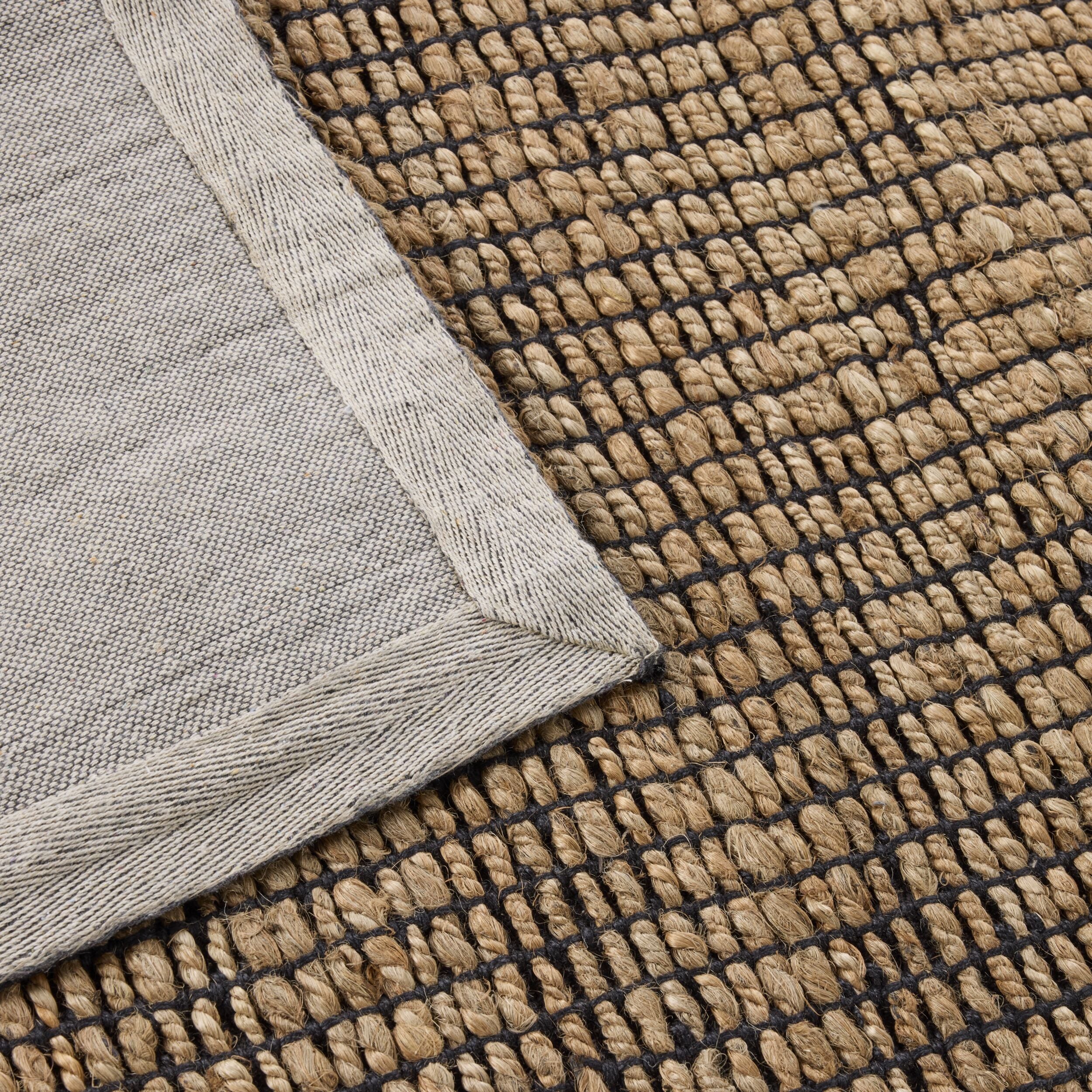 Alhambra Border Jute Rug Walnut 150x240cm - Image 3