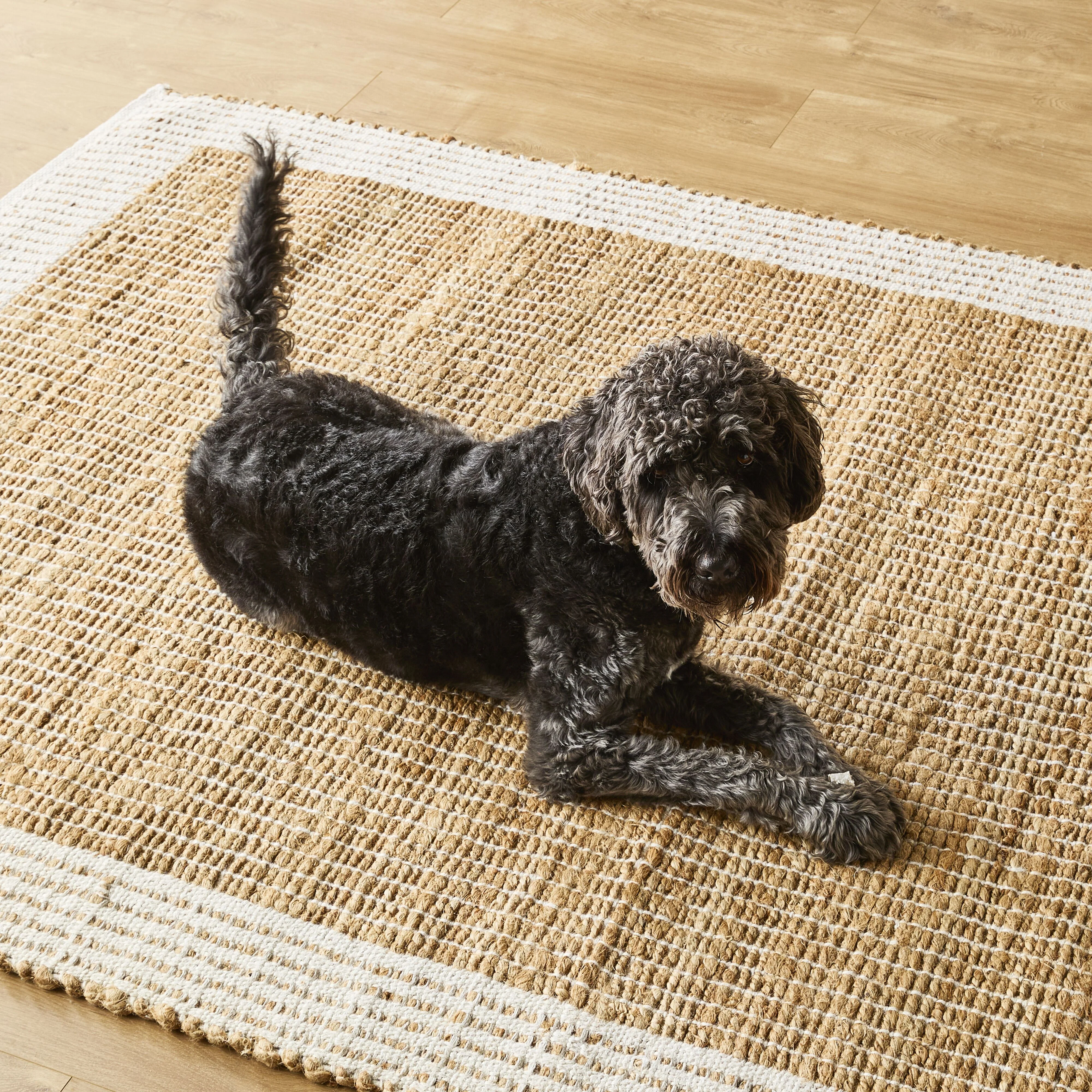 Alhambra Border Jute Rug Wheat 150x240cm - Image 6