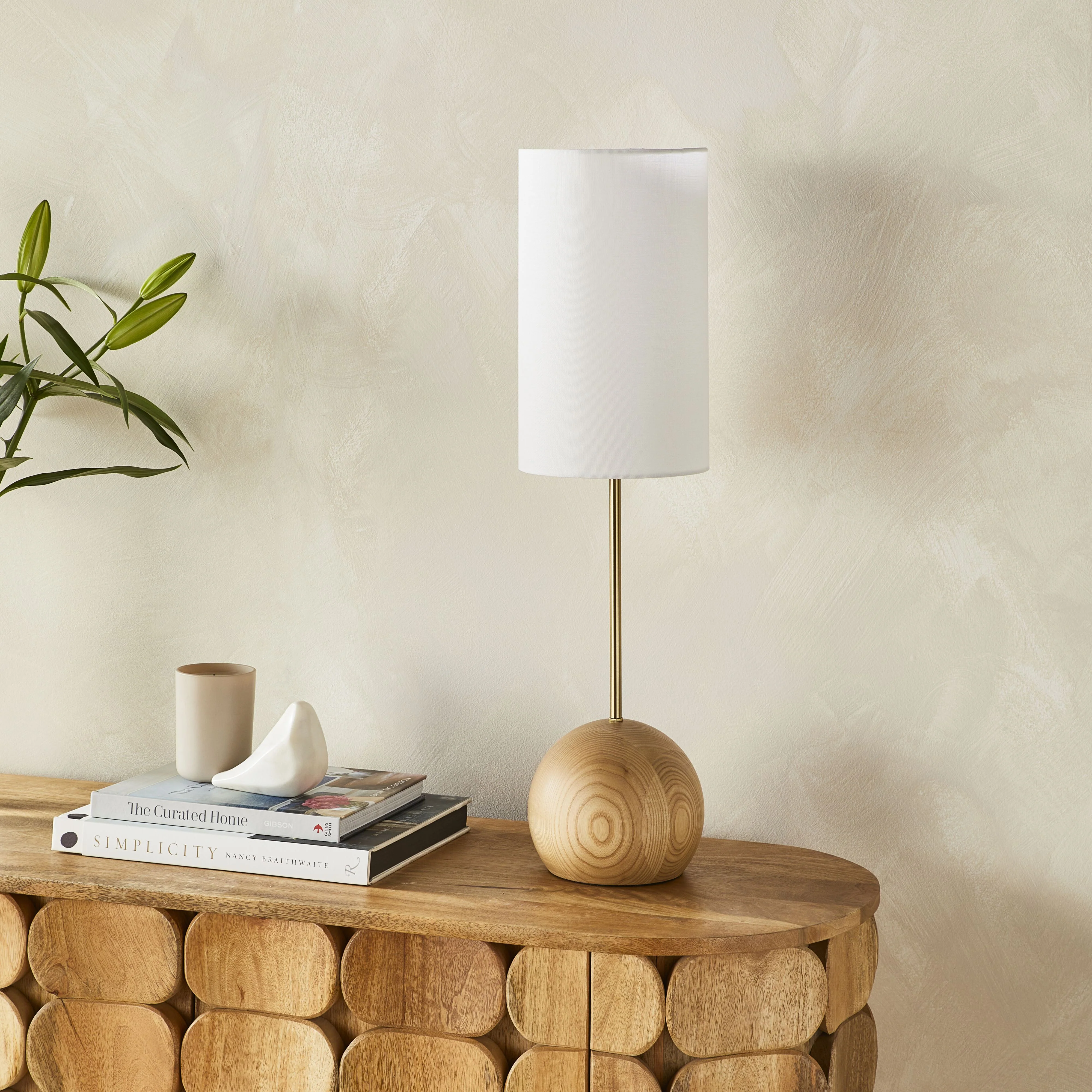 Alma Natural Table Lamp 18x68cm - Image 3