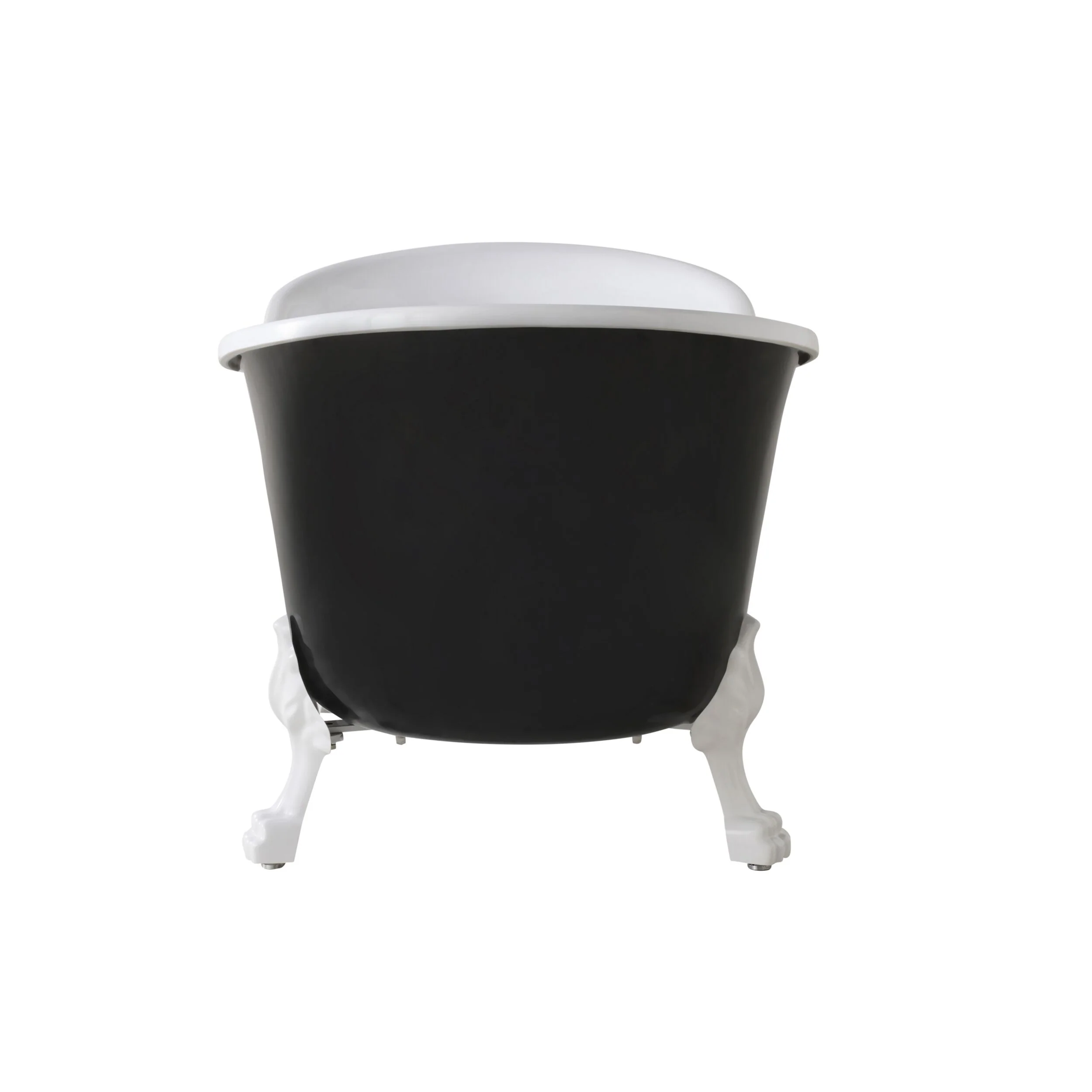 Alto Black Bath 1520mm with White Feet Package - Image 4